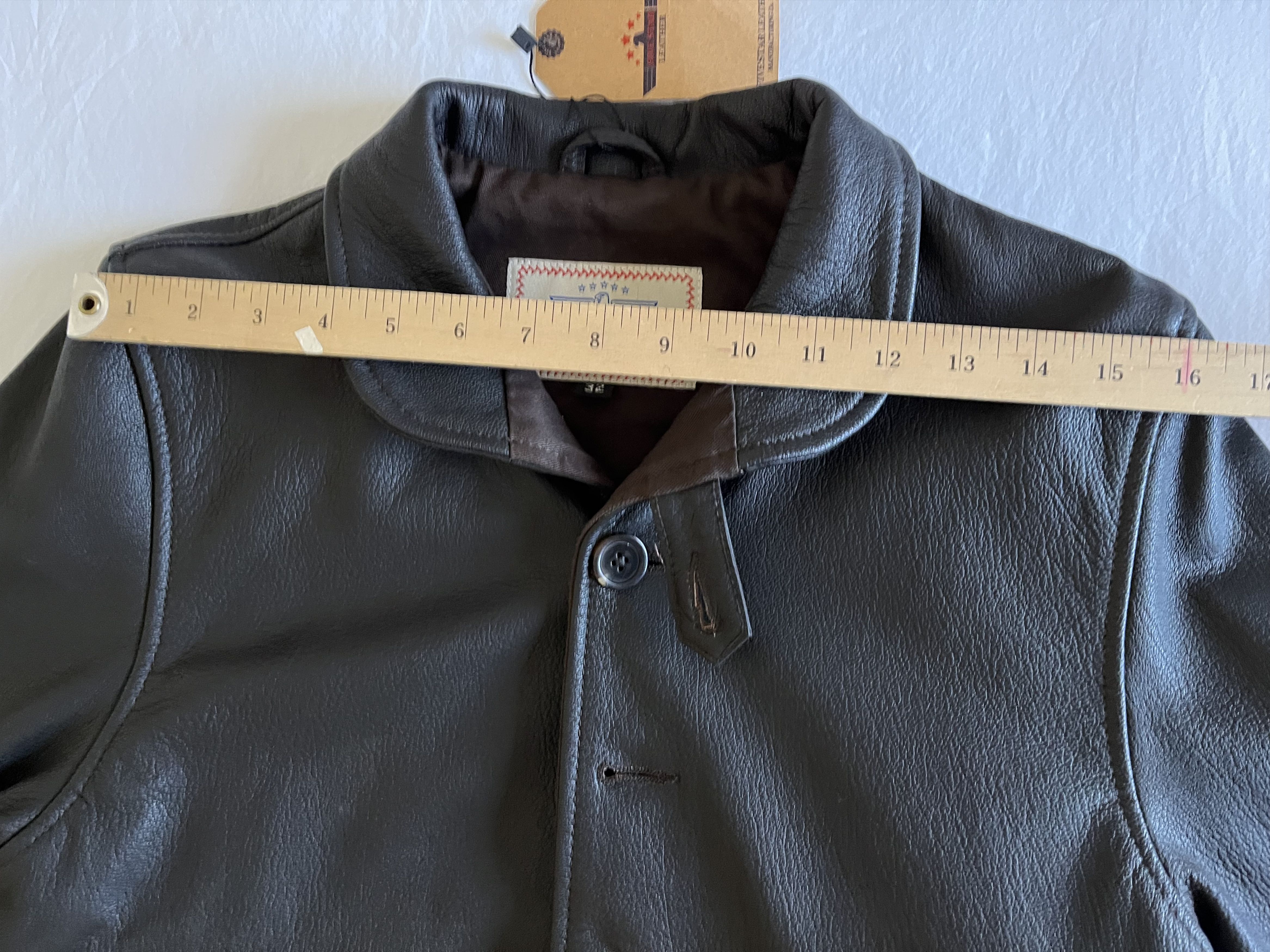 Other 1930 Repro Cossack Jacket Real Goatskin Leather Size US S / EU 44-46 / 1 - 6 Thumbnail