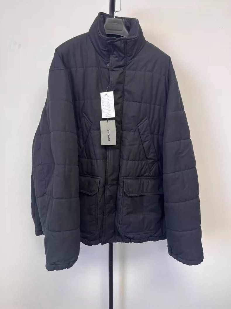 Balenciaga Balenciaga Solid zip-up turtleneck hooded jacket jacket Size US M / EU 48-50 / 2 - 1 Thumbnail