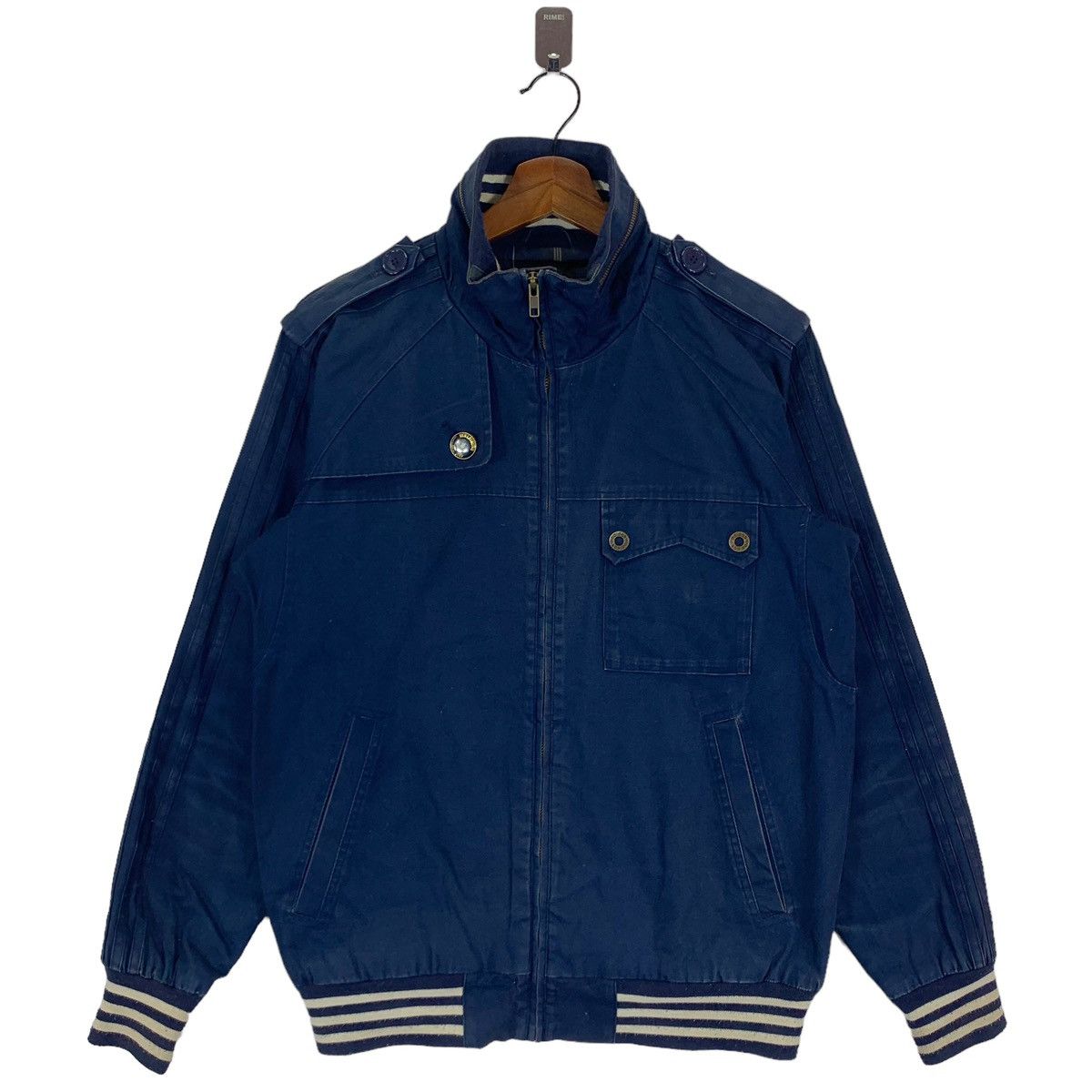 image of Adidas Sportswear Zipper Jacket in Blue, Men's (Size Medium)