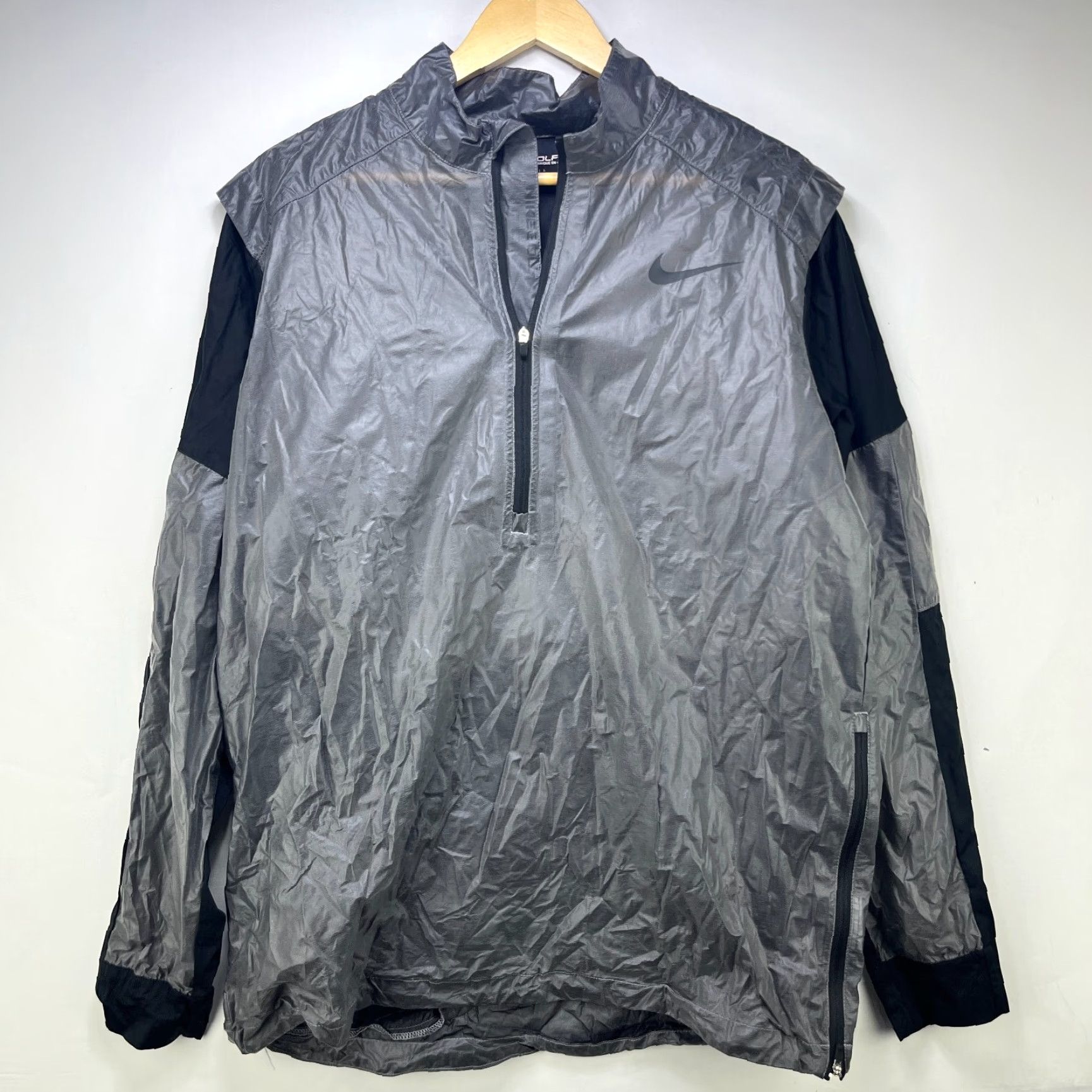 Nike VINTAGE Nike Golf Windbreaker Jacket L Gray Mens Size US L / EU 52-54 / 3 - 2 Thumbnail