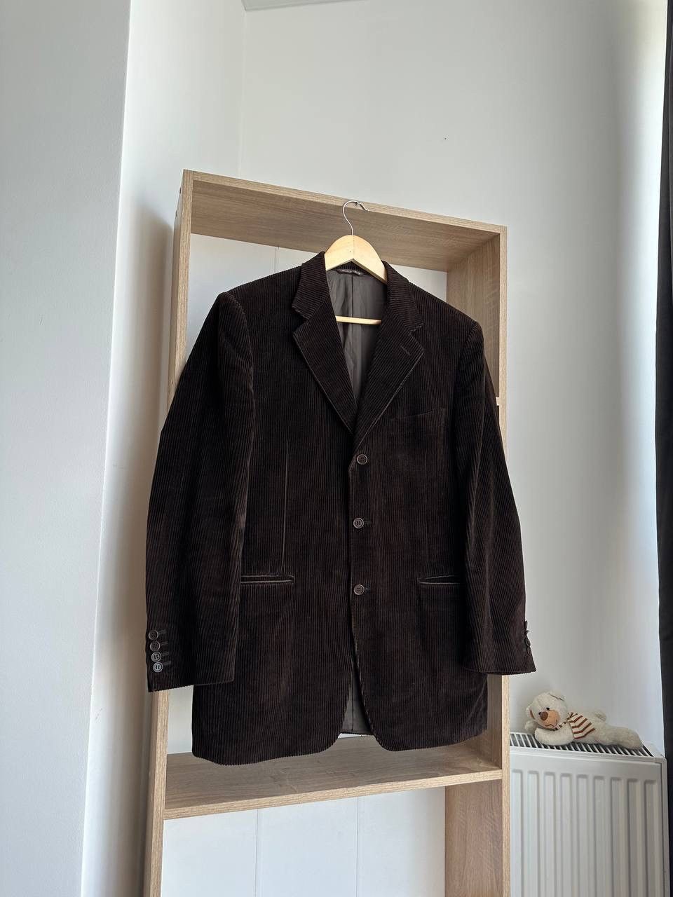 Canali × Vintage Vintage Men’s Brown Velvet Smoking Jacket Blazer Canali Size 50R - 16 Thumbnail