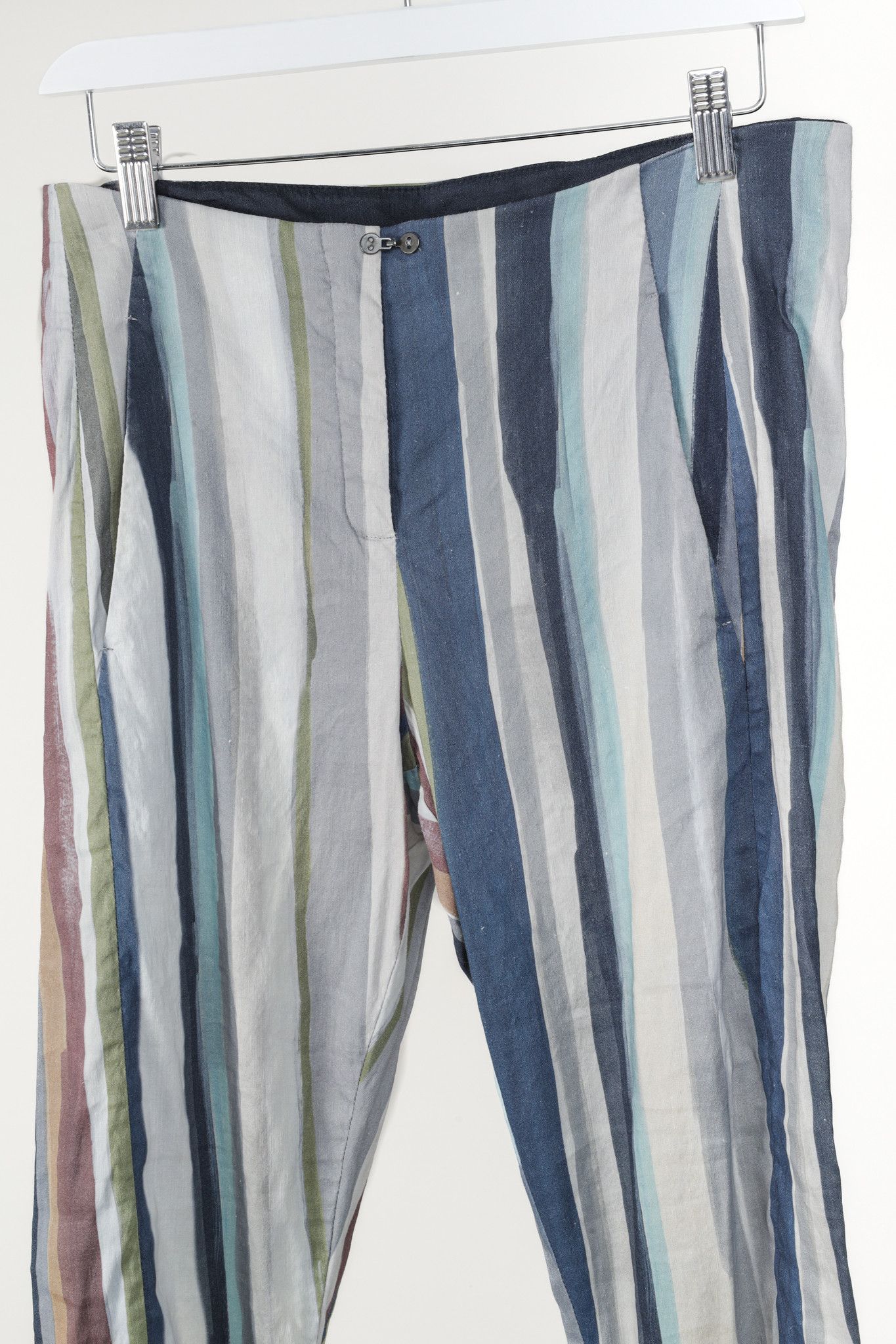 Annette Gortz Annette Gortz Caro White-Multicoloured Tapered Pants Size 30" / US 8 / IT 44 - 3 Thumbnail