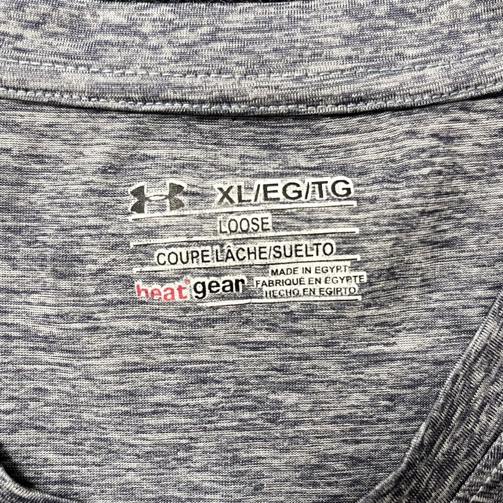 Under Armour Under Armour Shirt Womens XL Gray HeatGear V Neck Short Sleeve Athletic Workout Size XL / US 12-14 / IT 48-50 - 3 Thumbnail