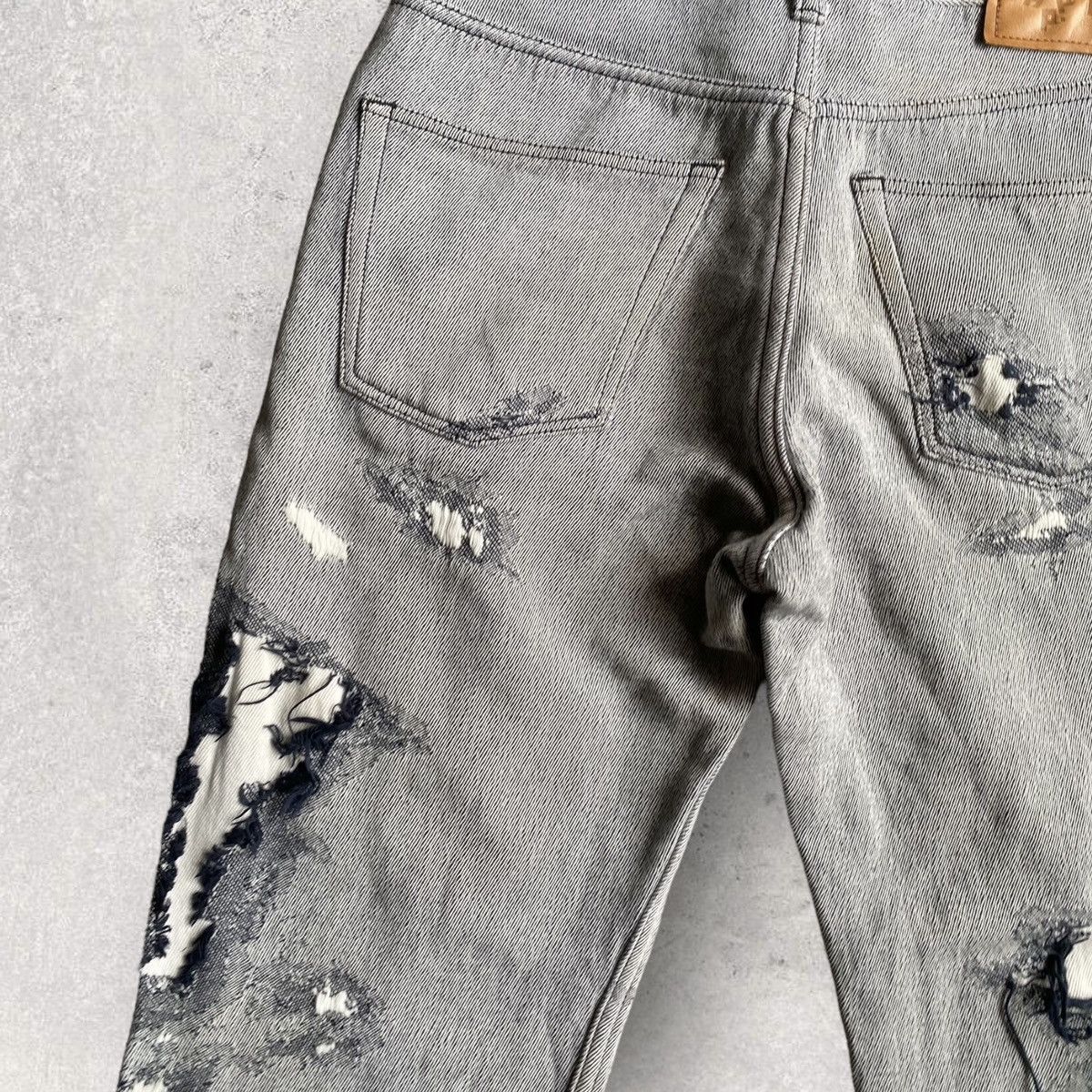 Issey Miyake APOC Jacquard Destroyed And Repaired Jeans Size US 29 - 9 Thumbnail