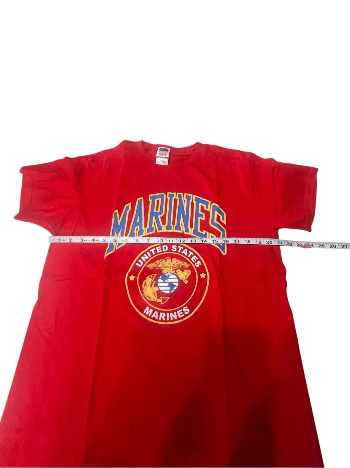 Fruit Of The Loom United States Marines Tee Shirt Sz L Size US L / EU 52-54 / 3 - 5 Thumbnail