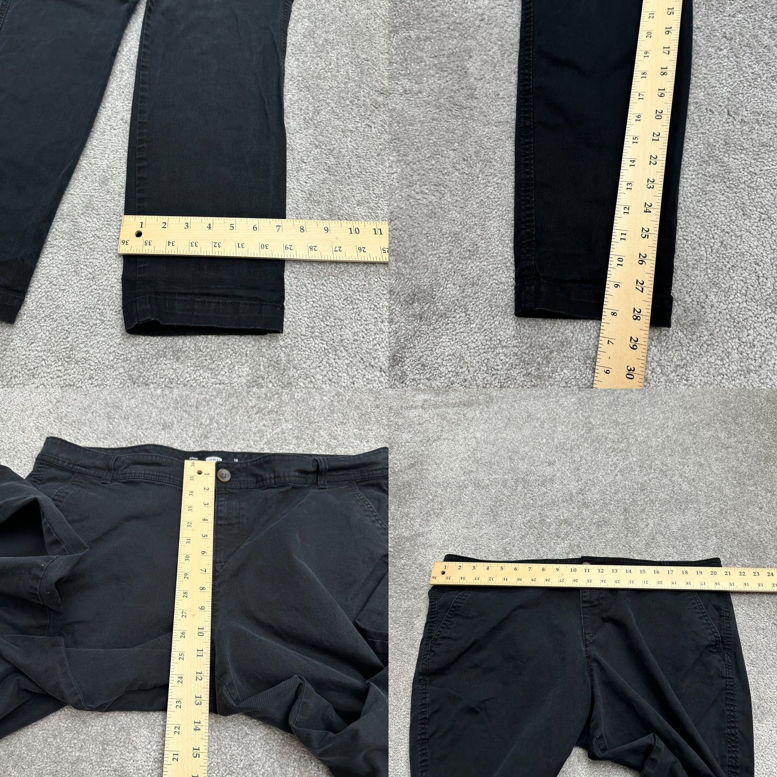 Old Navy Old Navy Pants Womens 18 Black Khaki Chino Skinny Mid Rise Casual Workwear 41x28 Size 40" / US 18 - 8 Thumbnail