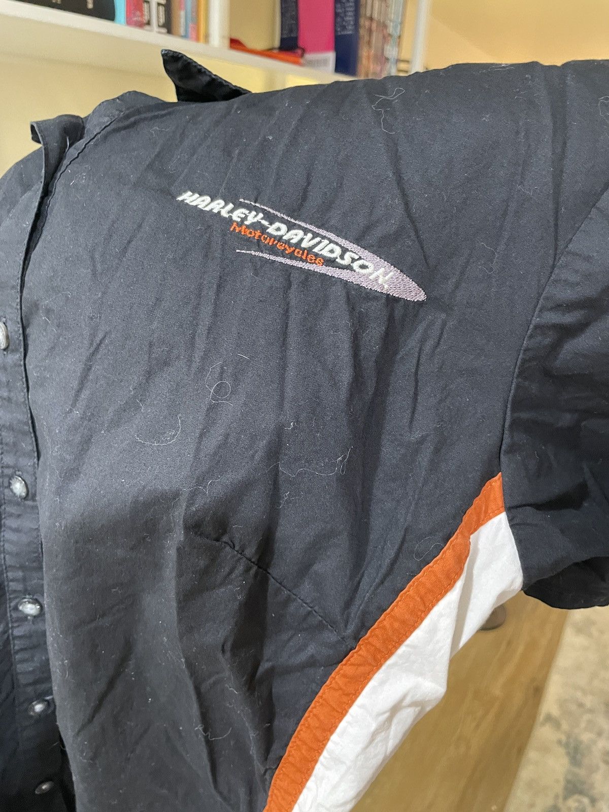Harley Davidson × Vintage Harley Davidson cropped button up Size L / US 10 / IT 46 - 4 Thumbnail