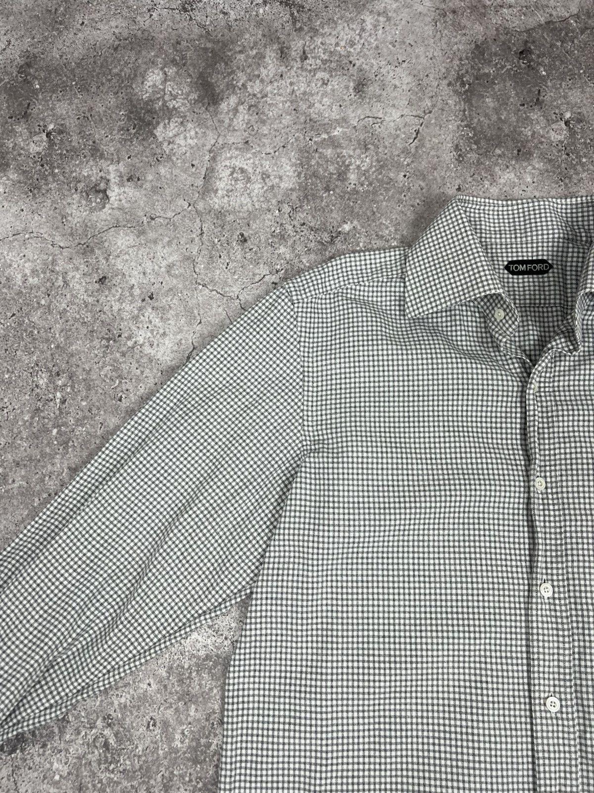 Tom Ford Tom Ford Check Cotton Shirt Button Up Overshirt Long Sleeve Size US XL / EU 56 / 4 - 7 Thumbnail