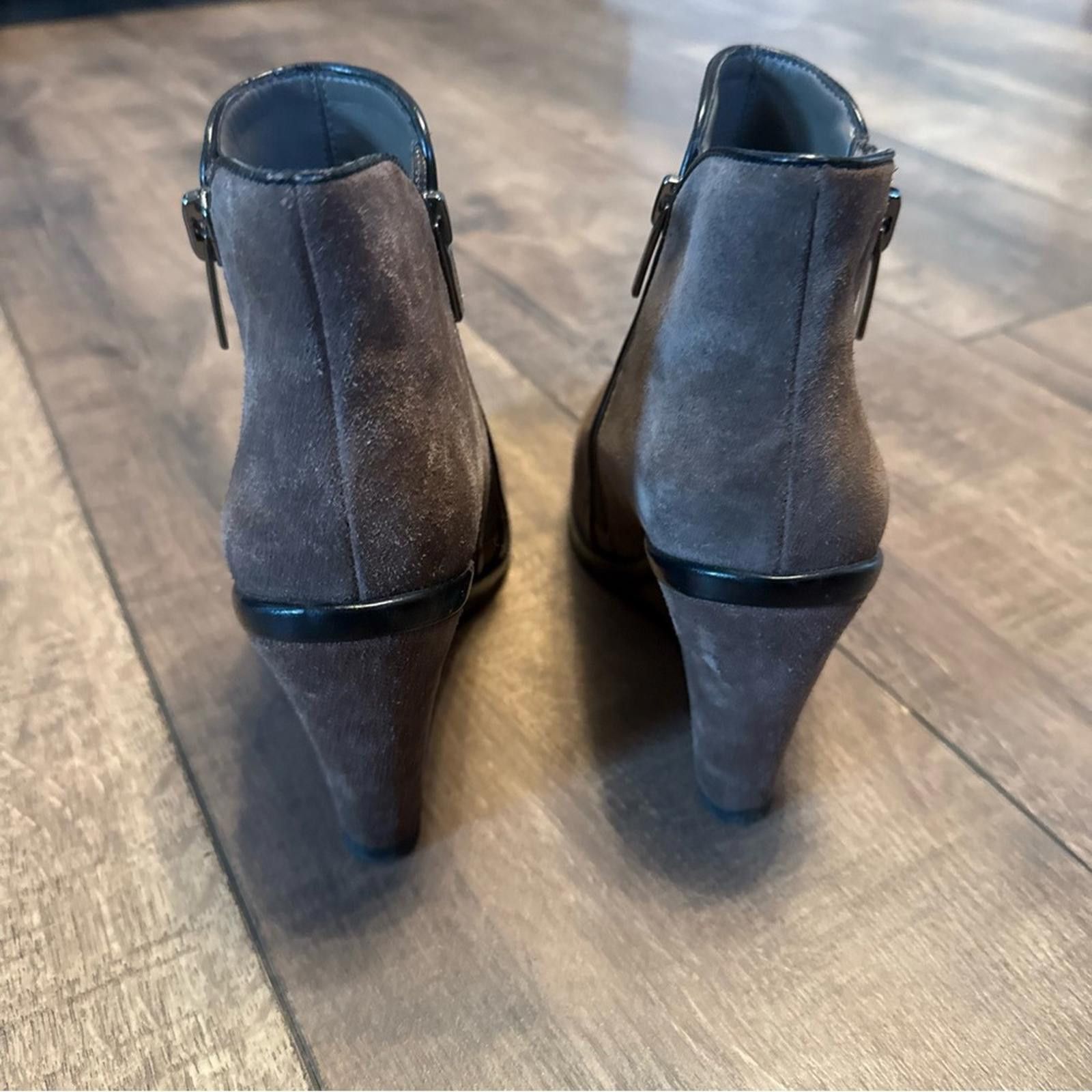 Vince Camuto Vince Camuto Brown Wedge Ankle Boots Size US 6.5 / IT 36.5 - 5 Thumbnail