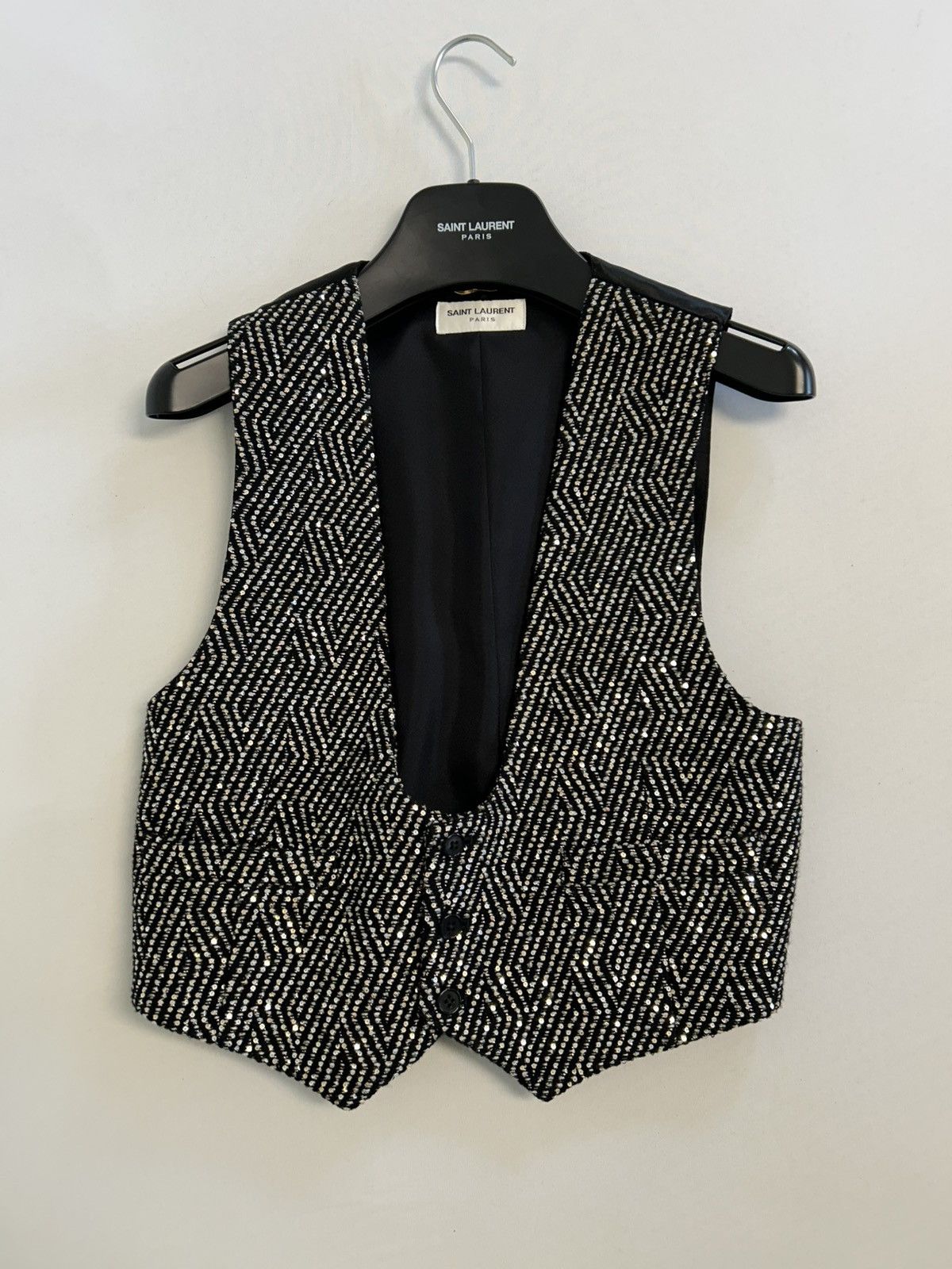 Saint Laurent Paris FW2016 Embellished Vest Size US S / EU 44-46 / 1 - 7 Thumbnail