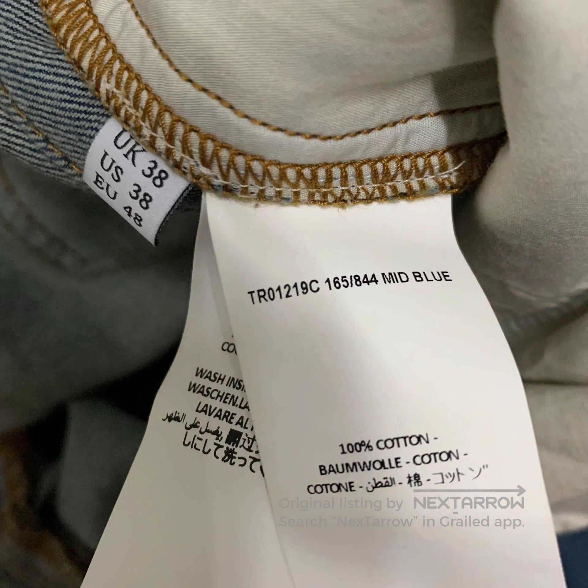 JW Anderson JW Anderson Stylish Lace-Up Denim Pants. Size 39" - 6 Thumbnail