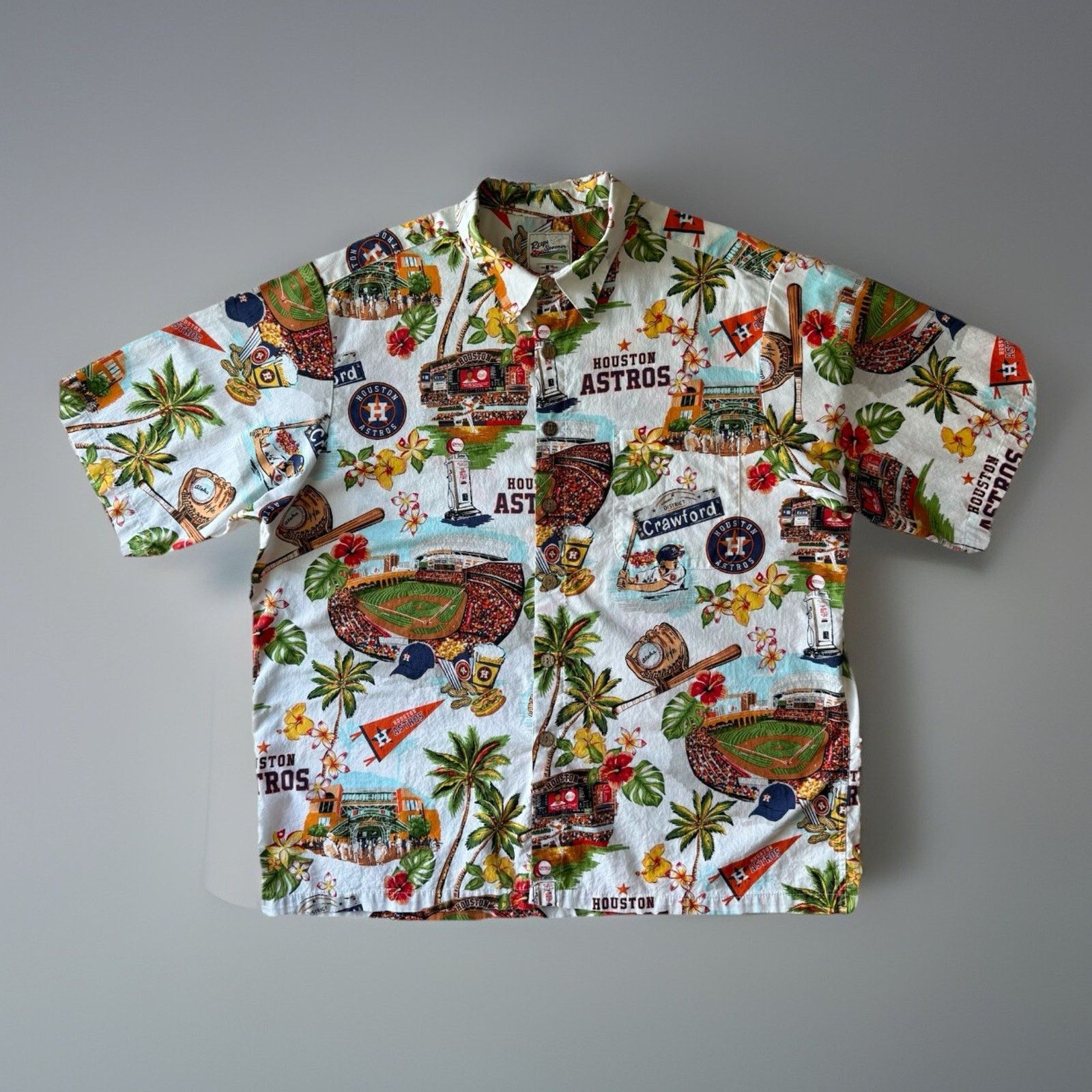 MLB × Reyn Spooner Houston Astros Reyn Spooner Shirt XL Multicolor MLB Baseball Size US XL / EU 56 / 4 - 1 Thumbnail