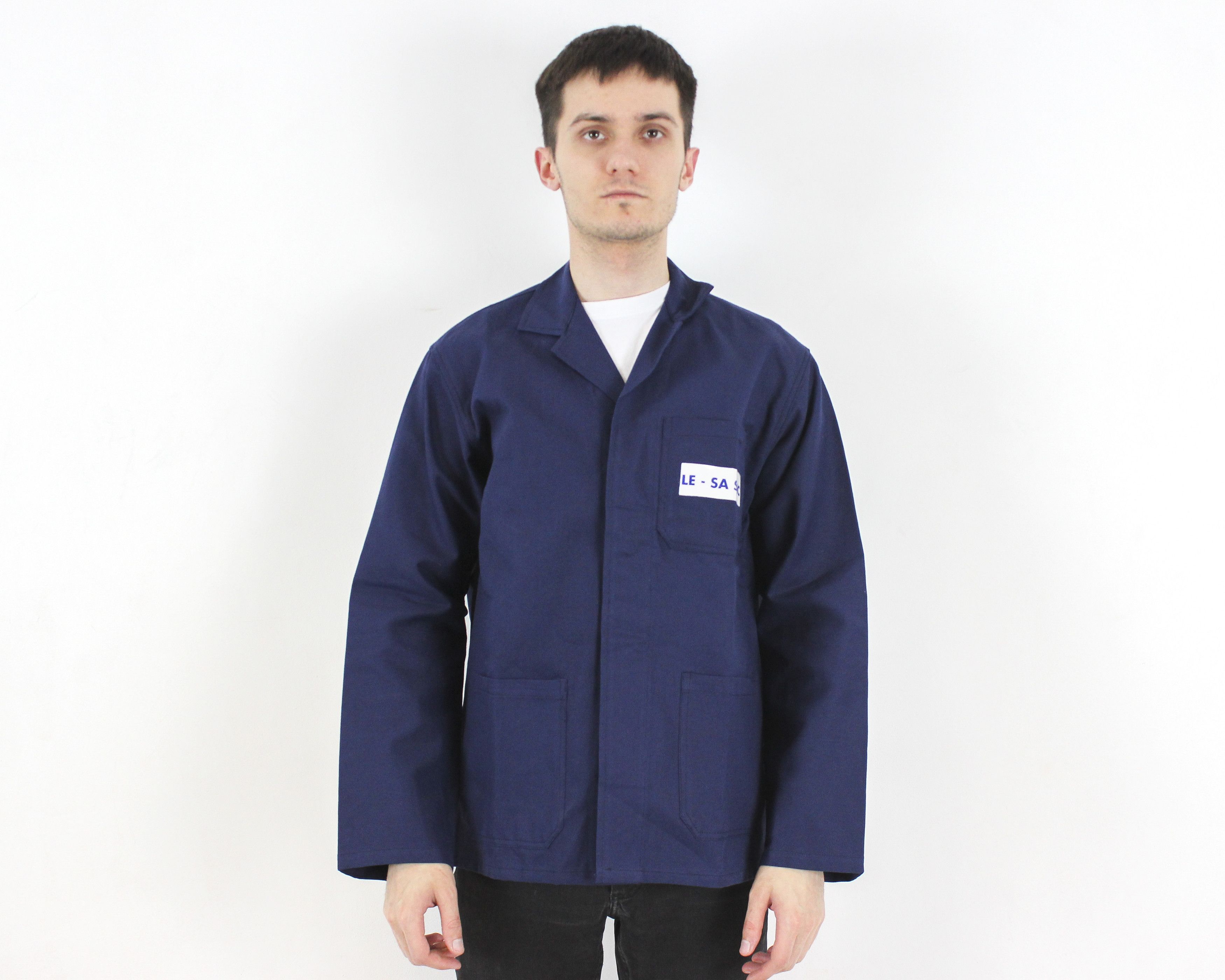 Japanese Brand GIACCA Sanfor M Work Jacket Coat French US 40 Utility Size US M / EU 48-50 / 2 - 1 Thumbnail