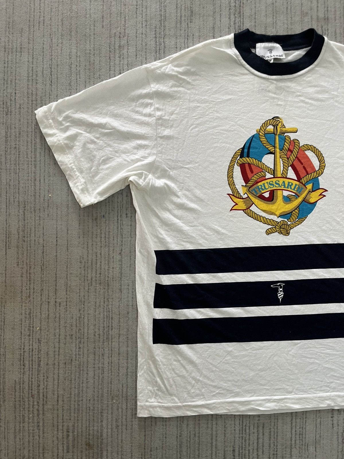 Trussardi Vintage 80s made in italy trussardi tshirt Size US M / EU 48-50 / 2 - 3 Thumbnail