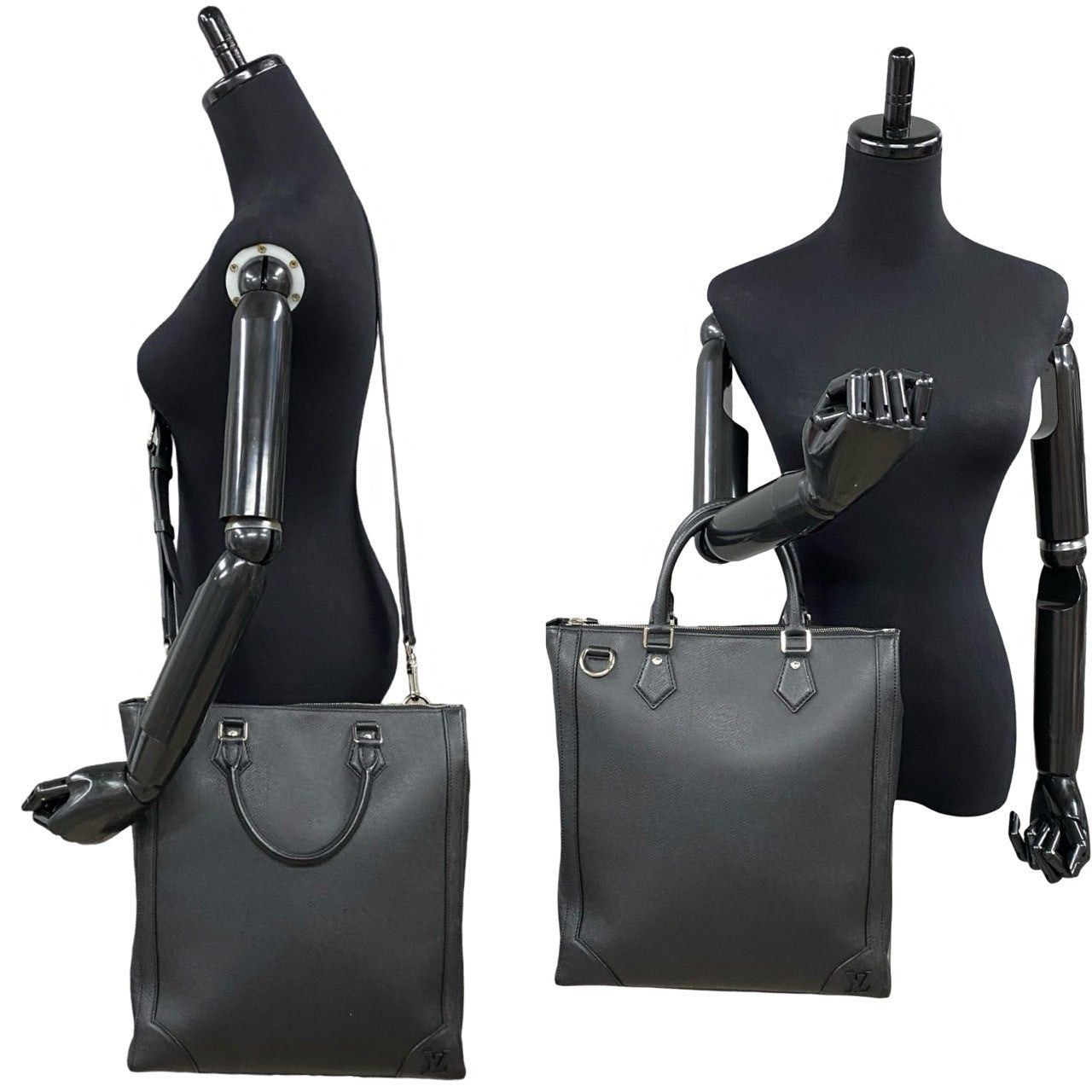 Louis Vuitton Louis Vuitton Tote Bag Black Leather Size ONE SIZE - 1 Thumbnail