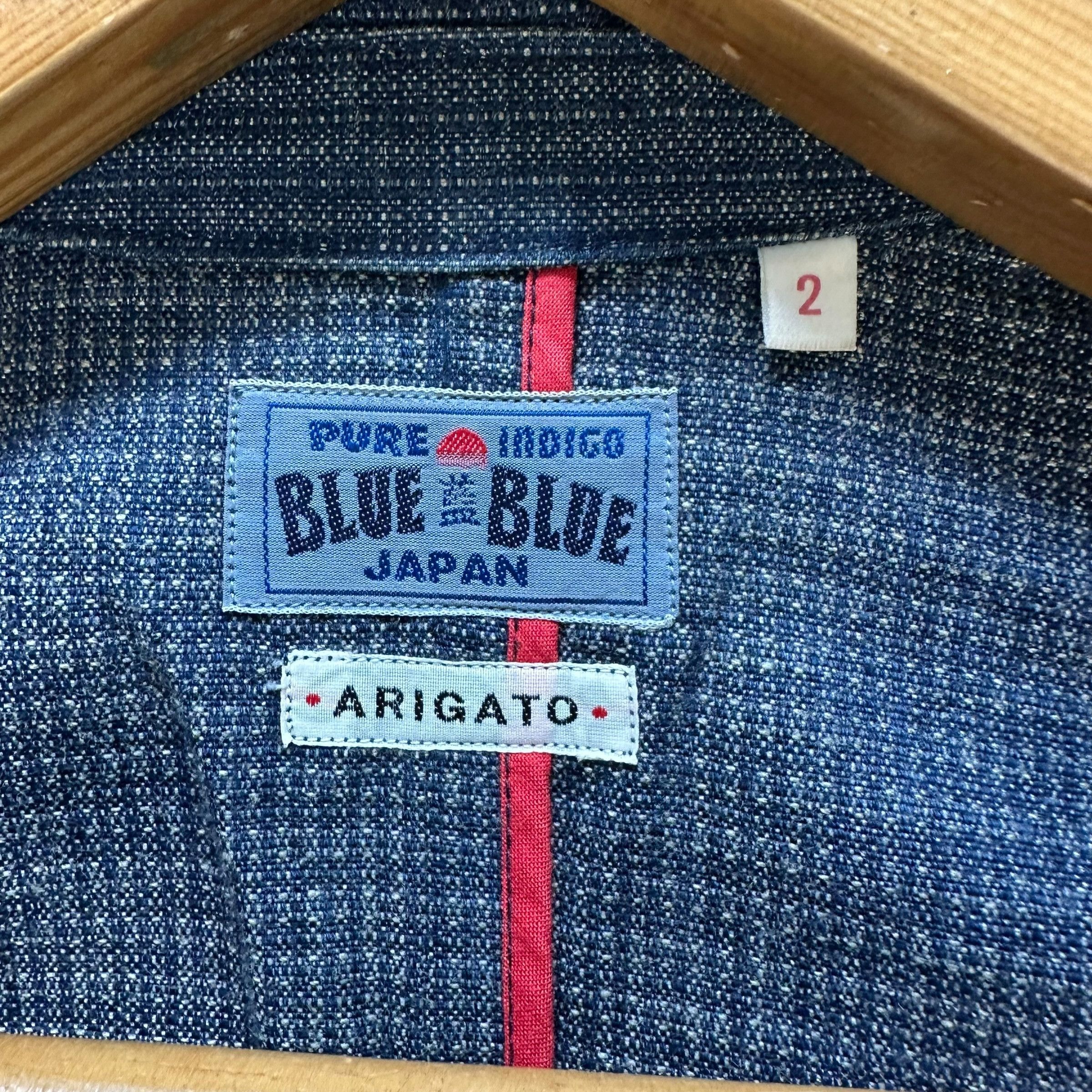 Blue Blue Japan BLUE BLUE JAPAN Arigato Pure Indigo Denim Jacket #A81-1951 Size M / US 6-8 / IT 42-44 - 9 Thumbnail