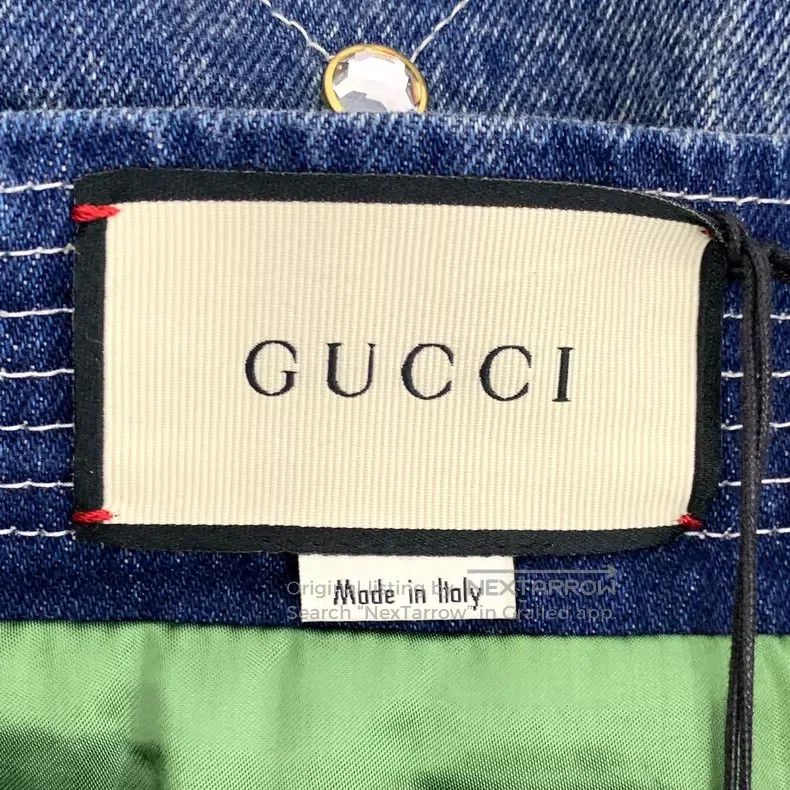 Gucci Gucci Blue washed old diamond cotton casual denim skirt Size 24" / US 00 / IT 34 - 6 Thumbnail