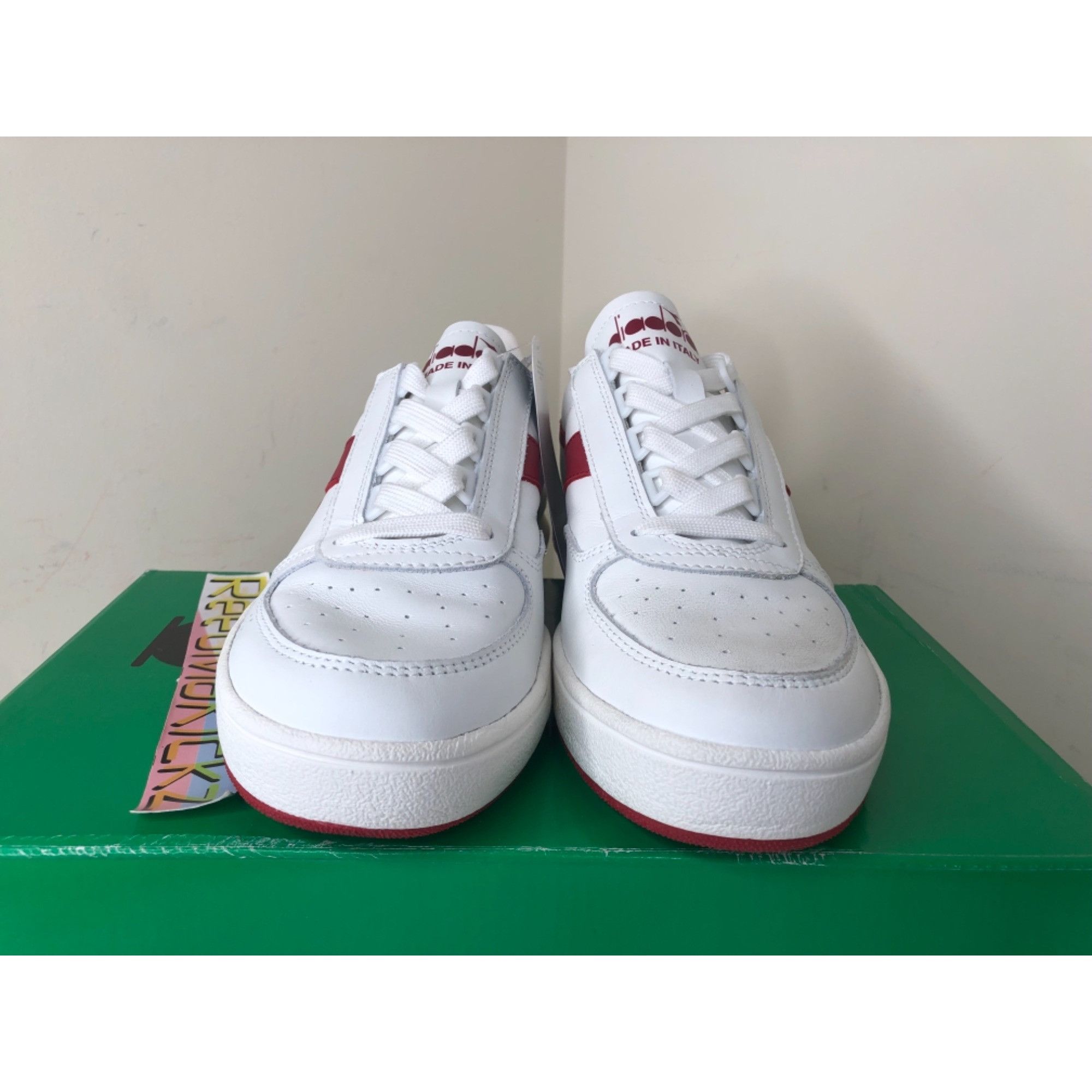Diadora Diadora B. Elite White Red Pepper mens 7.5us Size US 7.5 / EU 40-41 - 2 Thumbnail