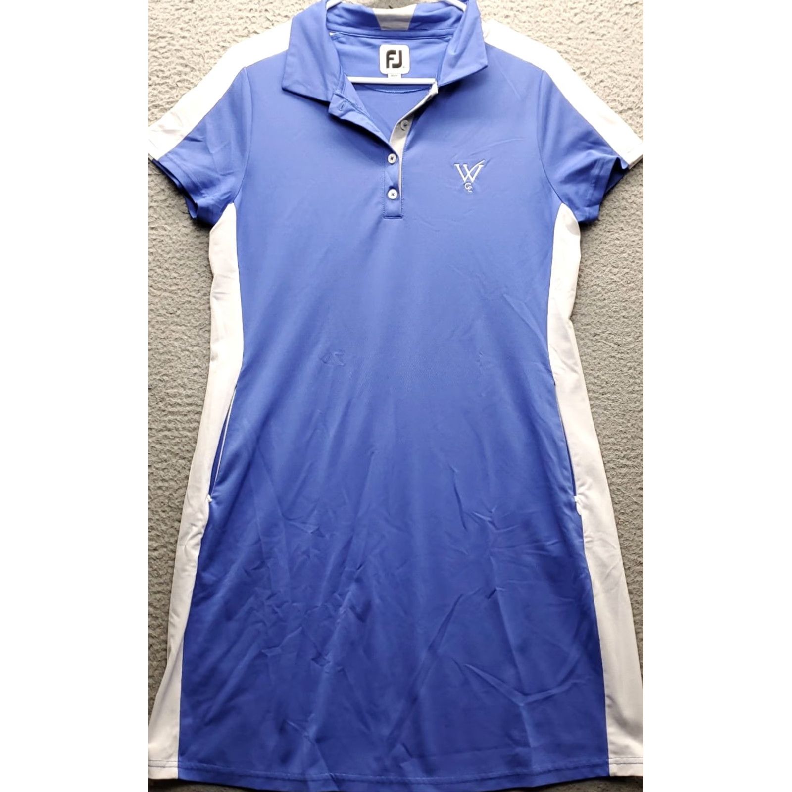 Footjoy FootJoy Womens Shirt Dress M Multicolor Collared Pockets Stretch Midi Short Sleeve Golf Tennis Polo Style Size M / US 6-8 / IT 42-44 - 2 Thumbnail