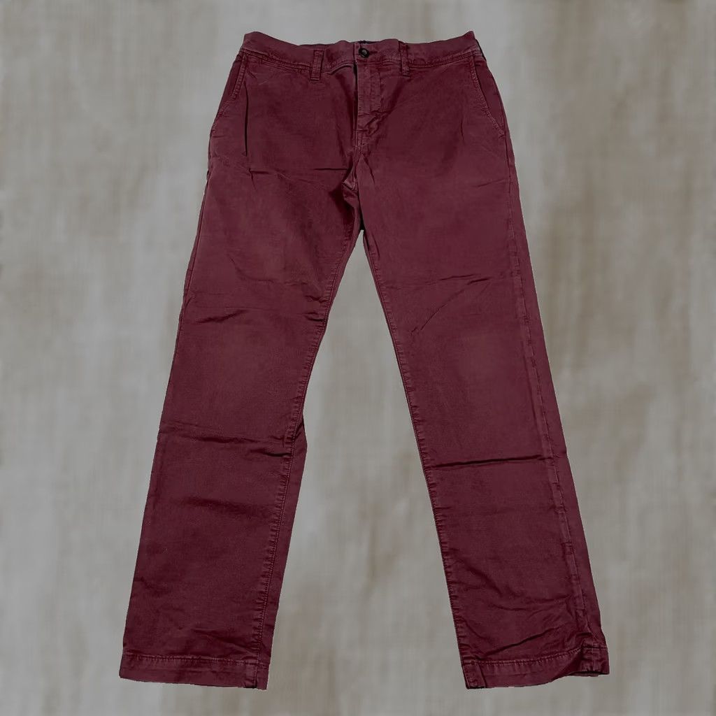 American Eagle Outfitters American Eagle Outfitters Pants Men 31x30 Slim Fit Chino Purple Cotton Flat Front 5-Pocket Slant/Slash Pockets Dining Business Casual Formal Workwear Size US 31 - 1 Thumbnail