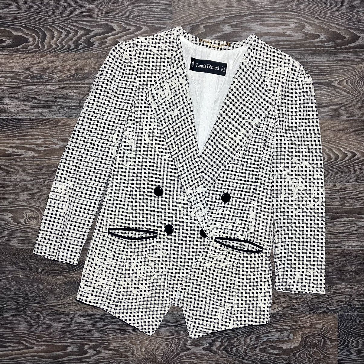 Louis Feraud Vintage 80s LOUIS FERAUD Paris Silk Blazer W. Germany Made Size M / US 6-8 / IT 42-44 - 1 Thumbnail