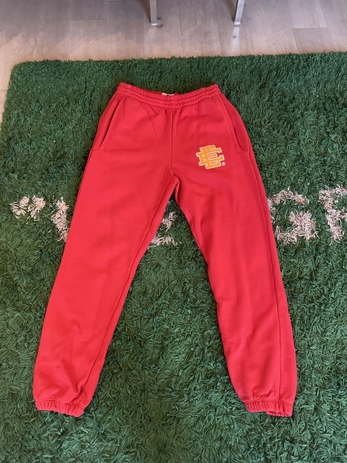 Eric Emanuel Eric Emanuel Red/Yellow Sweatpants S Size US 30 / EU 46 - 1 Thumbnail