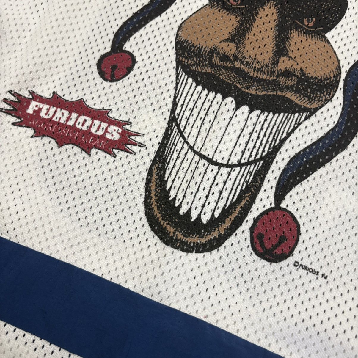 Vintage Y2K Furious Aggressive Hip Hop Hockey Jersey Size US XL / EU 56 / 4 - 3 Thumbnail
