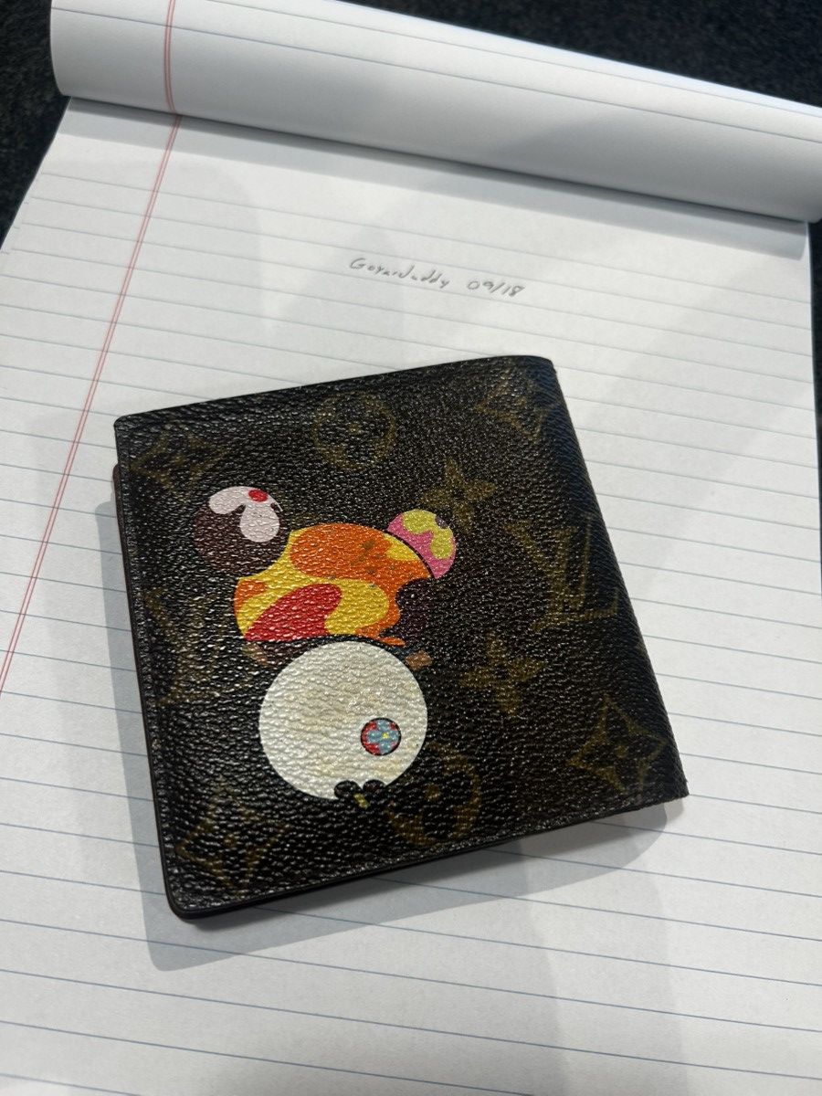 Louis Vuitton × Takashi Murakami Louis Vuitton Takashi Murakami Men’s Bifold Panda Wallet Size ONE SIZE - 3 Thumbnail