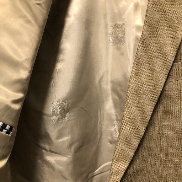 Austin Reed Austin reed men's tan sport coat jacket blazer size: 46R Size 46R - 5 Thumbnail