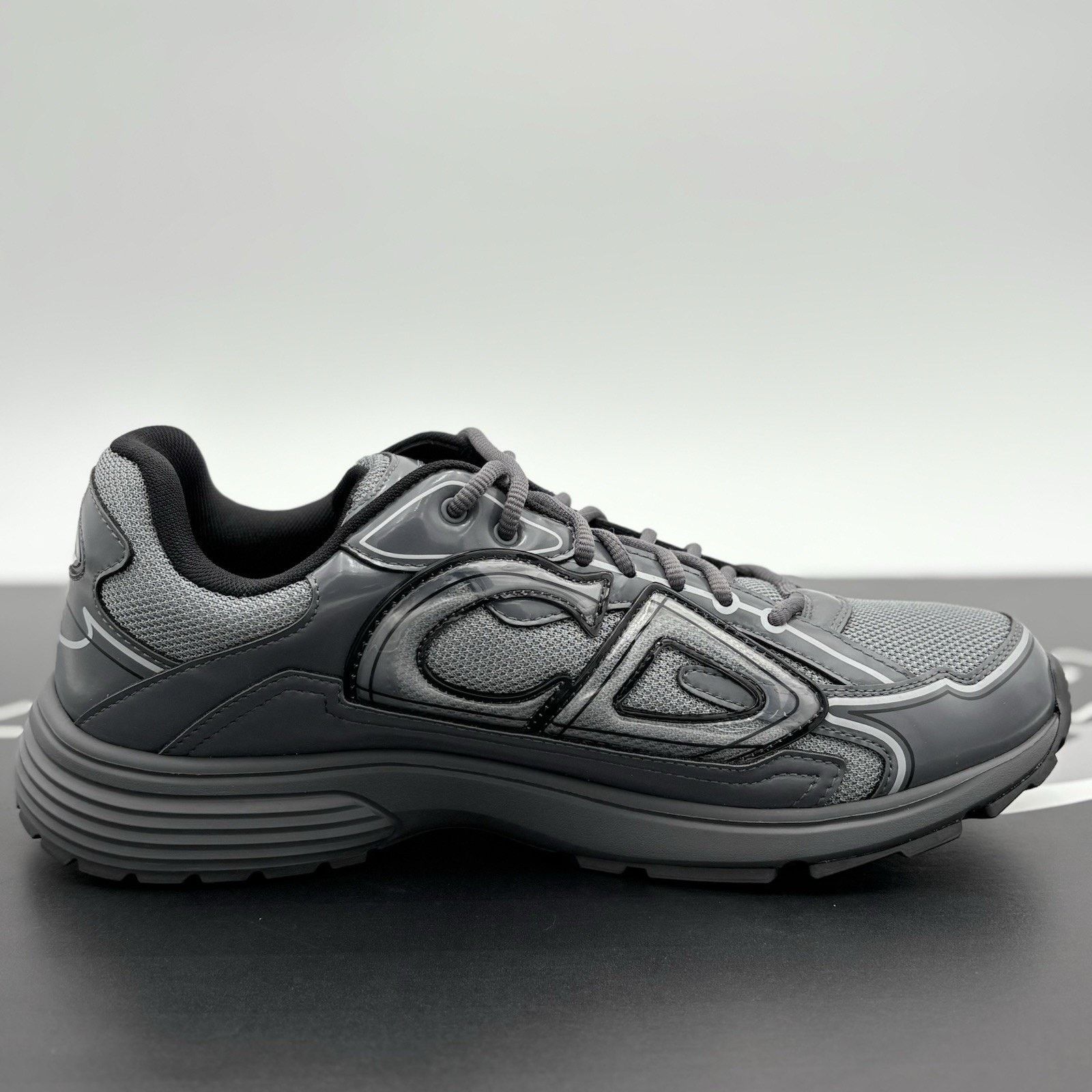 Dior Dior B30 Reflective Sneaker ' Black Gray ' | SUPER CLEAN! Size US 12 / EU 45 - 10 Thumbnail