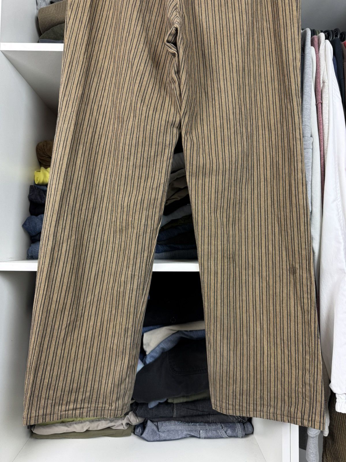 Other Vintage Wah Maker USA Buckle Back Striped Western Pants Size US 38 / EU 54 - 20 Thumbnail