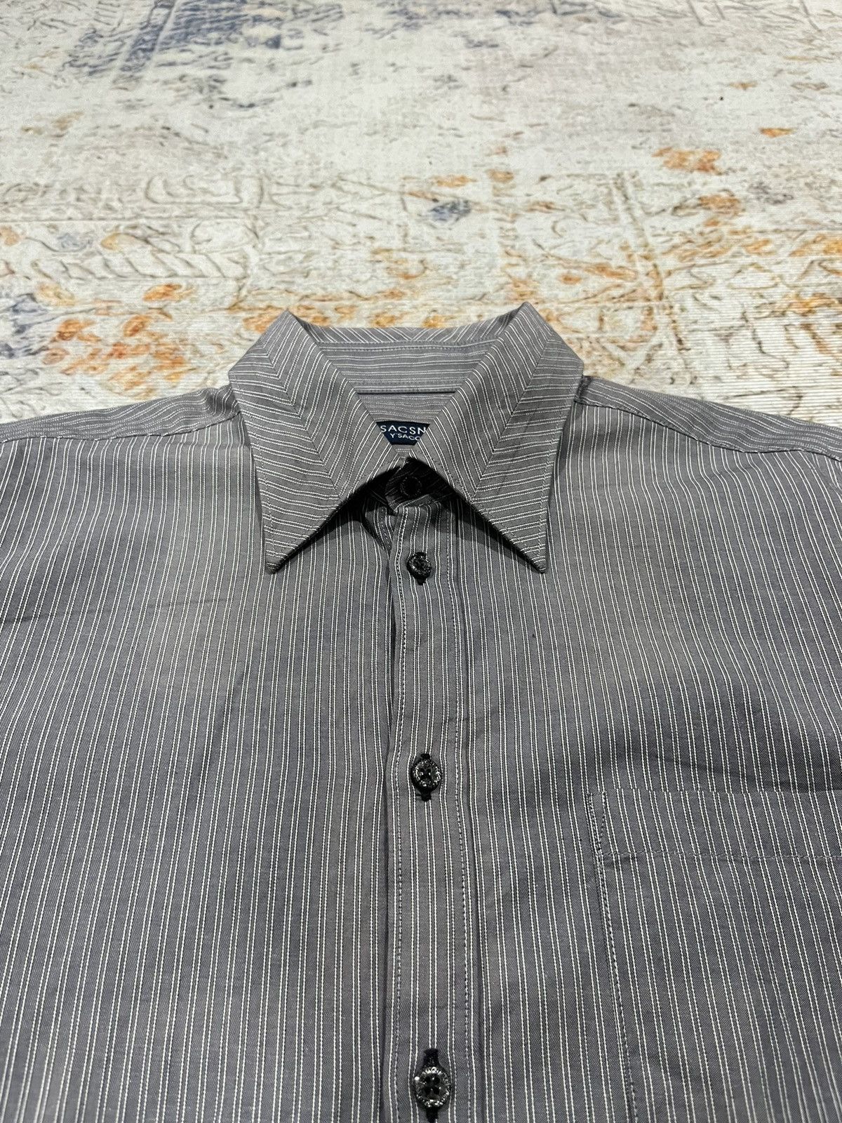 Yohji Yamamoto SACSNY Y’SACCS by Yohji Yamamoto Stripe Button Up Size US M / EU 48-50 / 2 - 2 Thumbnail
