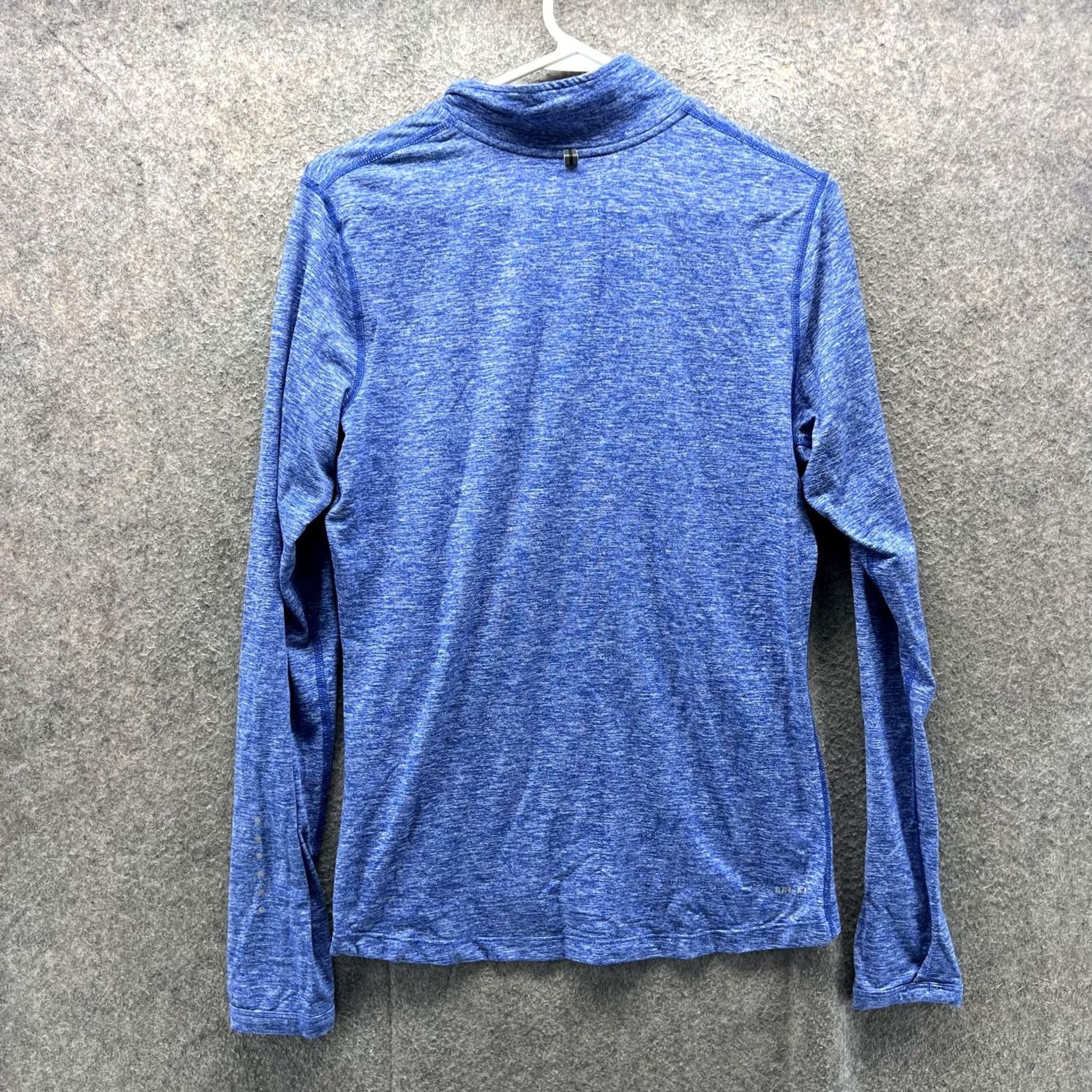 Nike Nike Dri-FIT Pullover Shirt Mens M Blue Running Quarter Zip Mock Neck Raglan Sleeve Long Sleeve Size US M / EU 48-50 / 2 - 2 Thumbnail