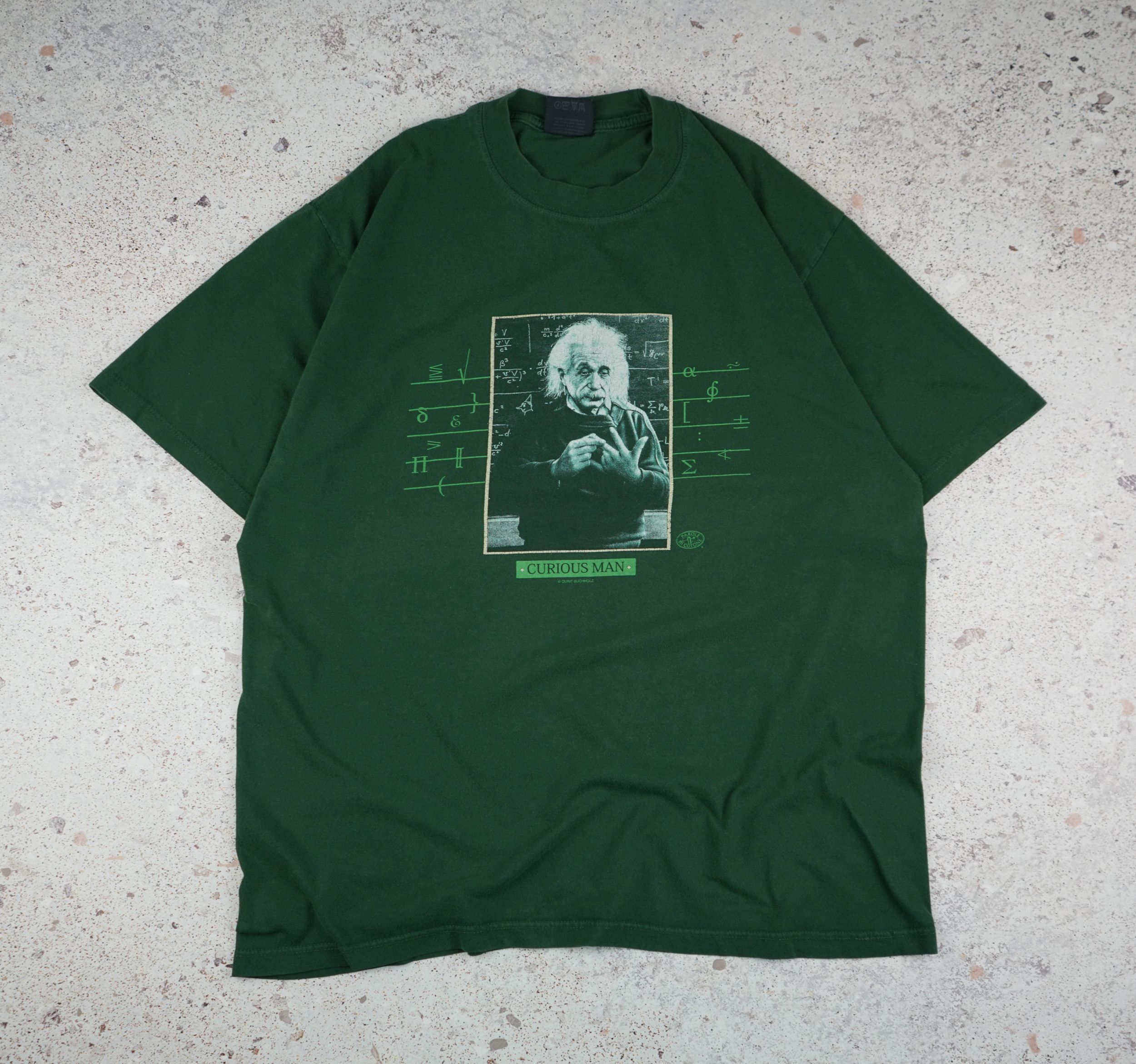 Arts & Science × Vintage Vintage Albert Einstein Curious Man T Shirt Size US M / EU 48-50 / 2 - 1 Thumbnail