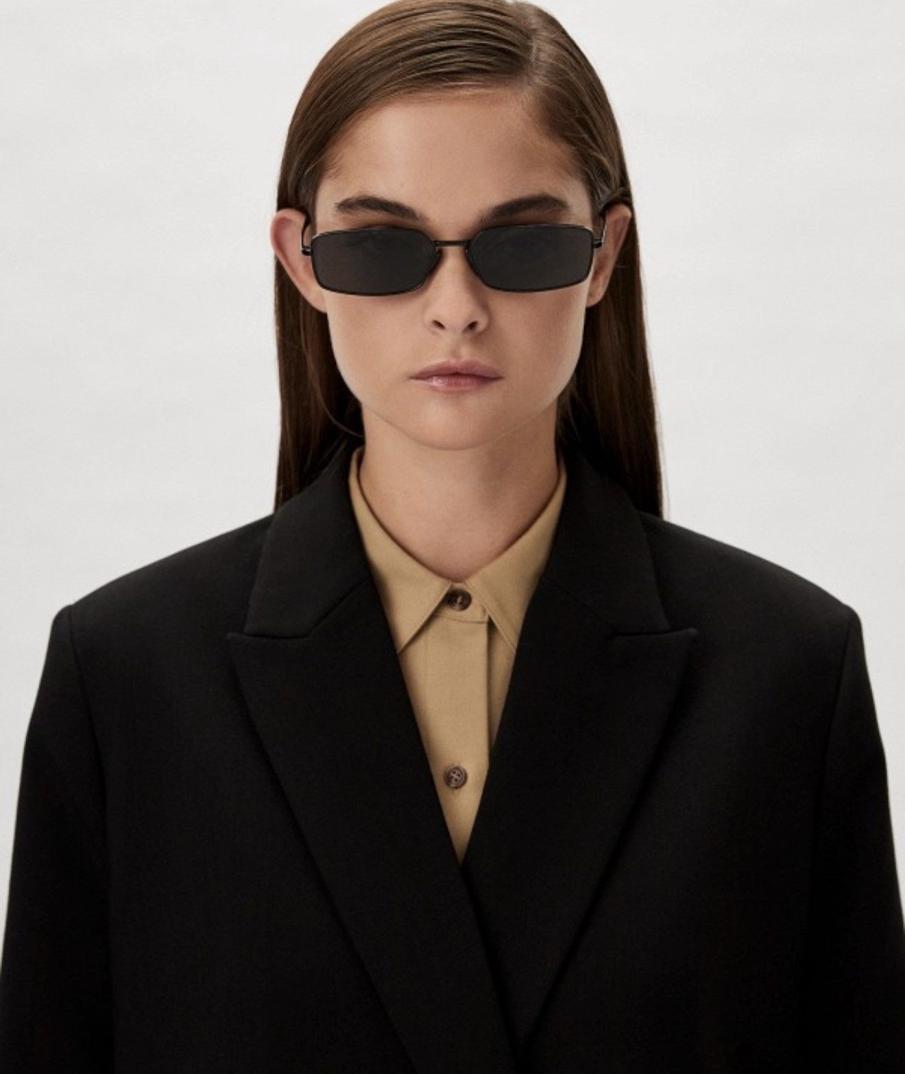 Prada PRADA - PR A60S black/black sunglasses y2k matrix Size ONE SIZE - 1 Thumbnail