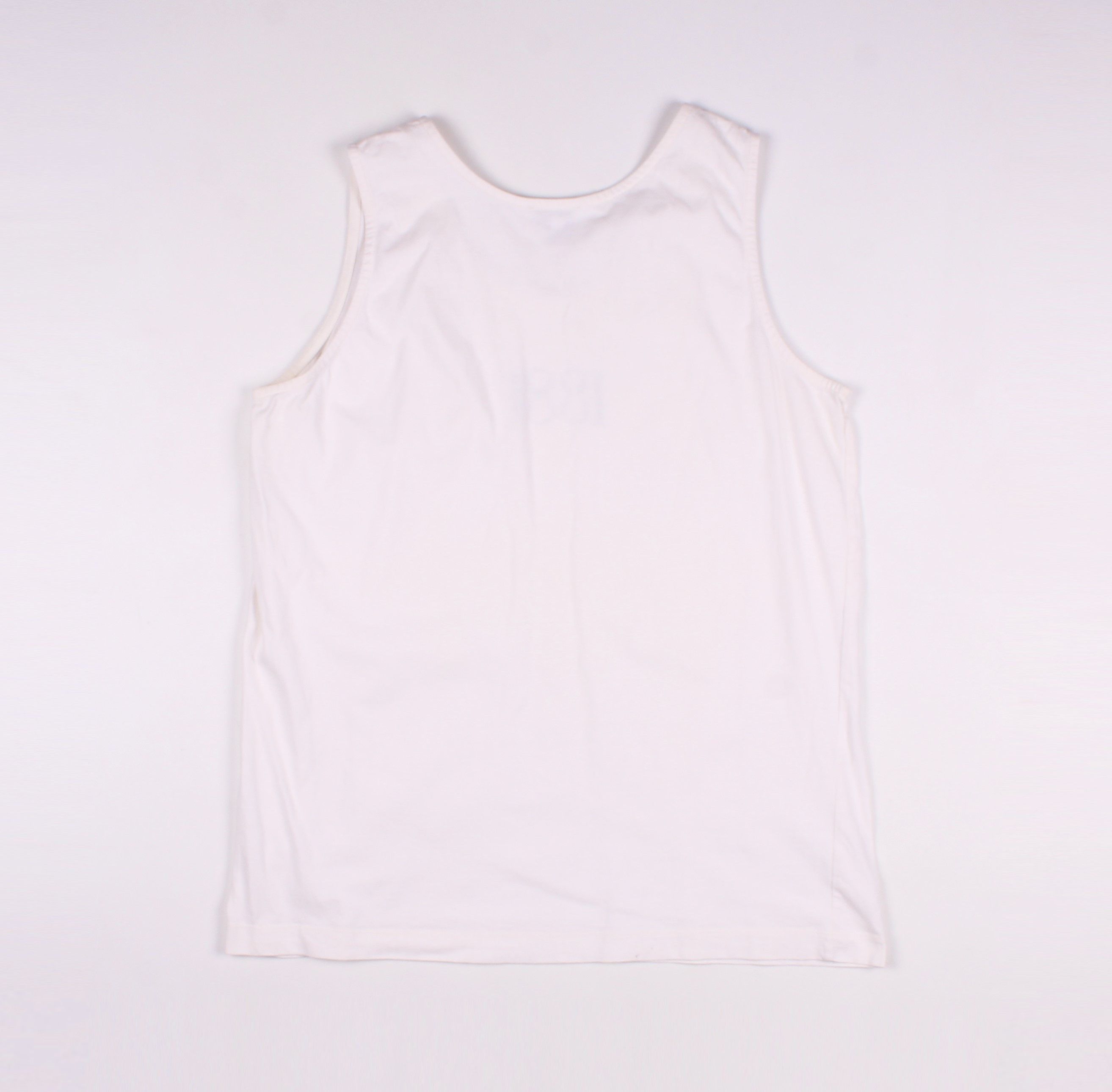 Cerruti 1881 × Vintage Vintage Cerruti 1881 White Tank Top Size L / US 10 / IT 46 - 5 Thumbnail