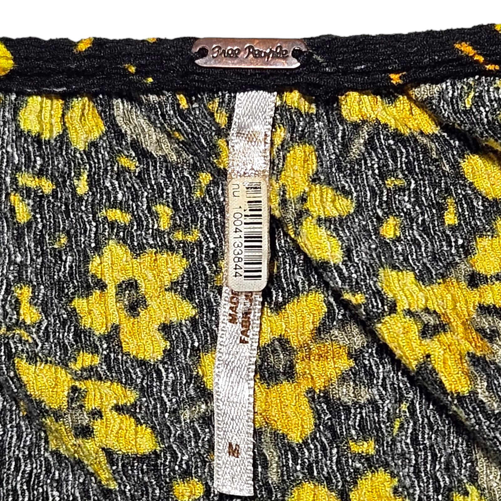 Free People EUC Free People Tiers Of Joy Midi Dress Sz. M Black Floral Size M / US 6-8 / IT 42-44 - 5 Thumbnail