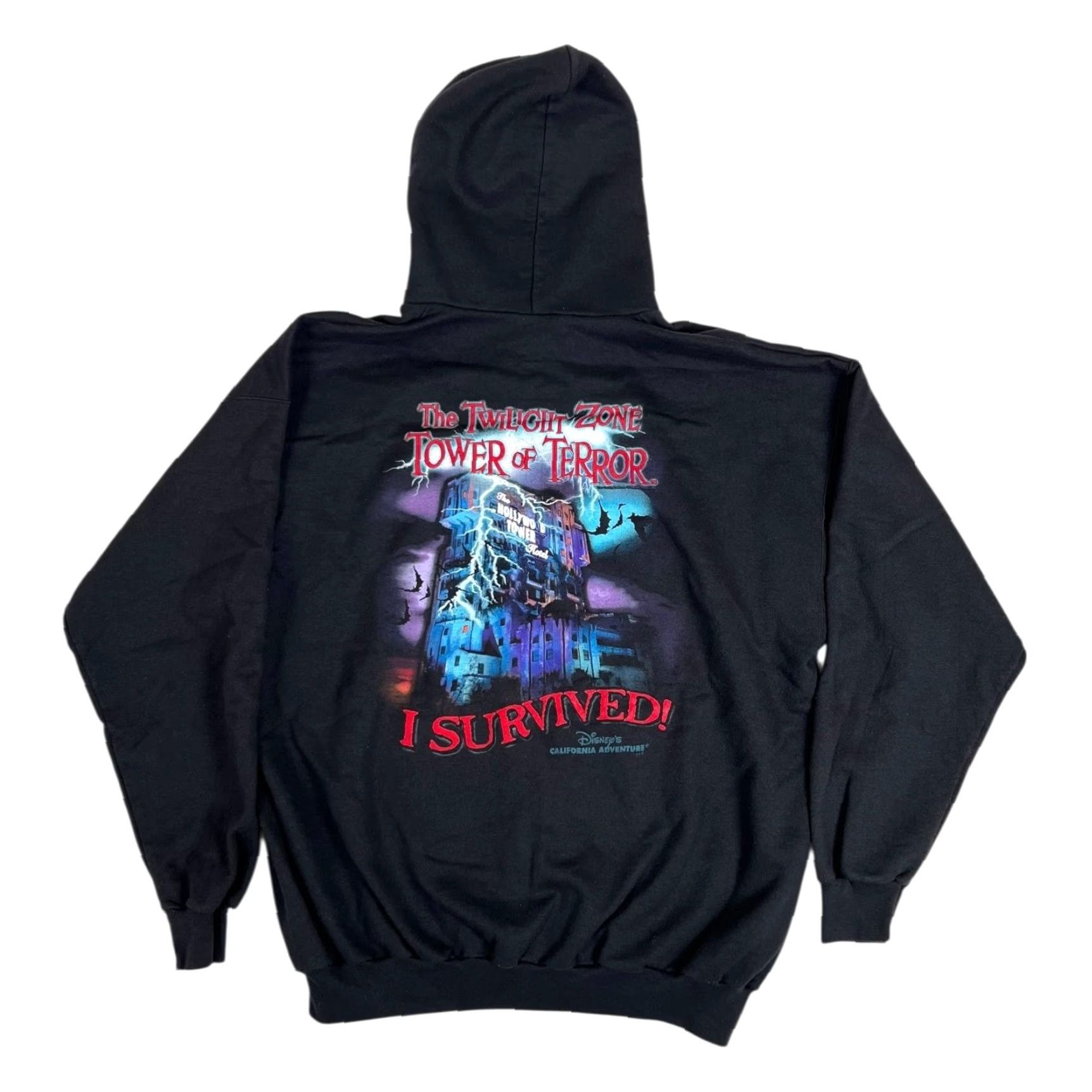 Disney VINTAGE Disney Twilight Zone Tower of Terror Hoodie Mens XL Black Full Zip Size US XL / EU 56 / 4 - 2 Thumbnail