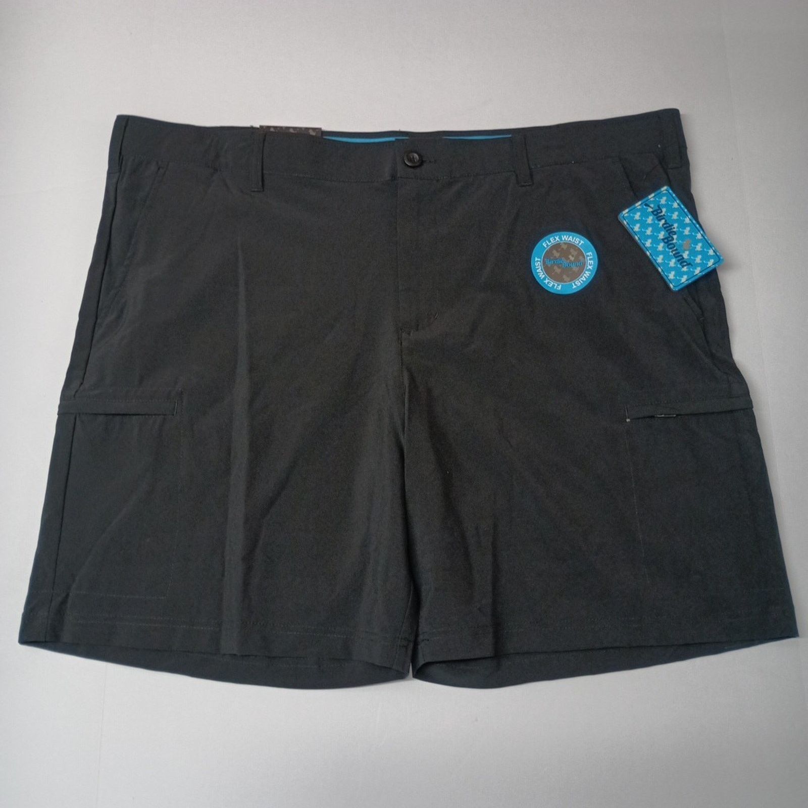 Other Birdie Bound Cargo Shorts Mens 44x9 Black Stretch Flex Waist Size US 44 / EU 60 - 1 Thumbnail