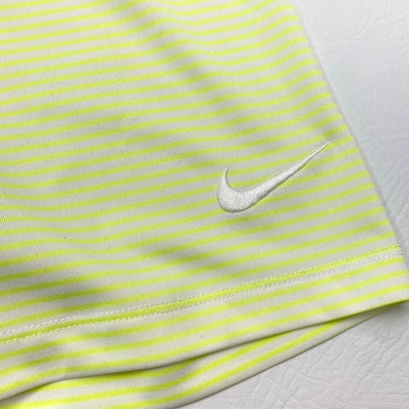 Nike Nike Golf Polo Shirt 725520-702 Mens 2XL Neon Green Striped Dri-FIT Polo Shirt Mens Nike Golf Size US XXL / EU 58 / 5 - 3 Thumbnail