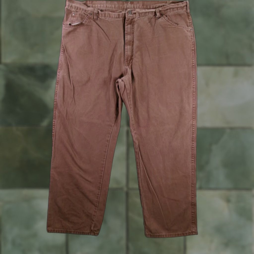 Dickies Dickies Utility Pants Men 42x30 Brown Canvas Straight Carpenter Workwear 90s Grunge Size US 42 / EU 58 - 1 Thumbnail