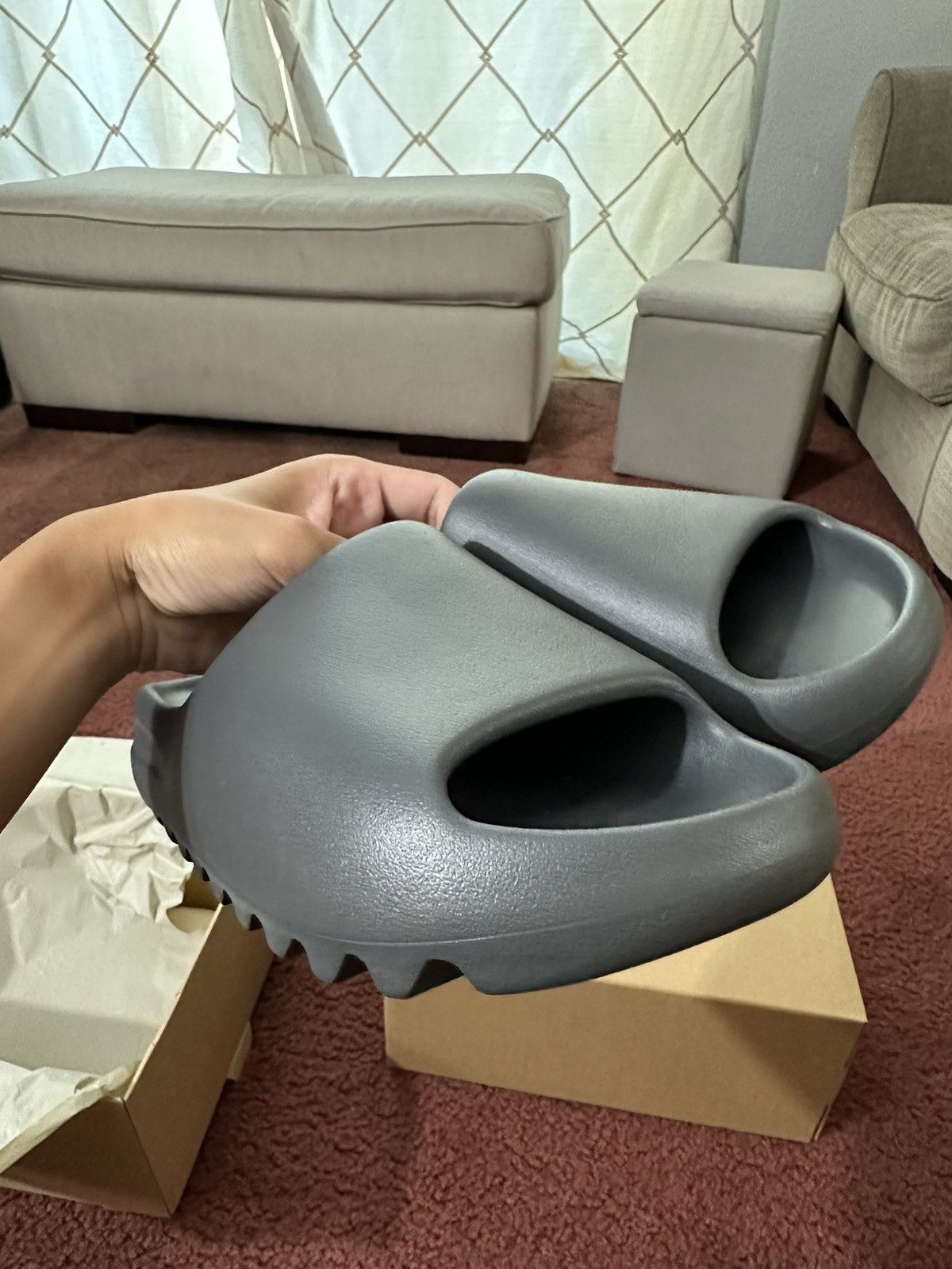 Adidas × Kanye West adidas Yeezy Slide (Granite) Size 10