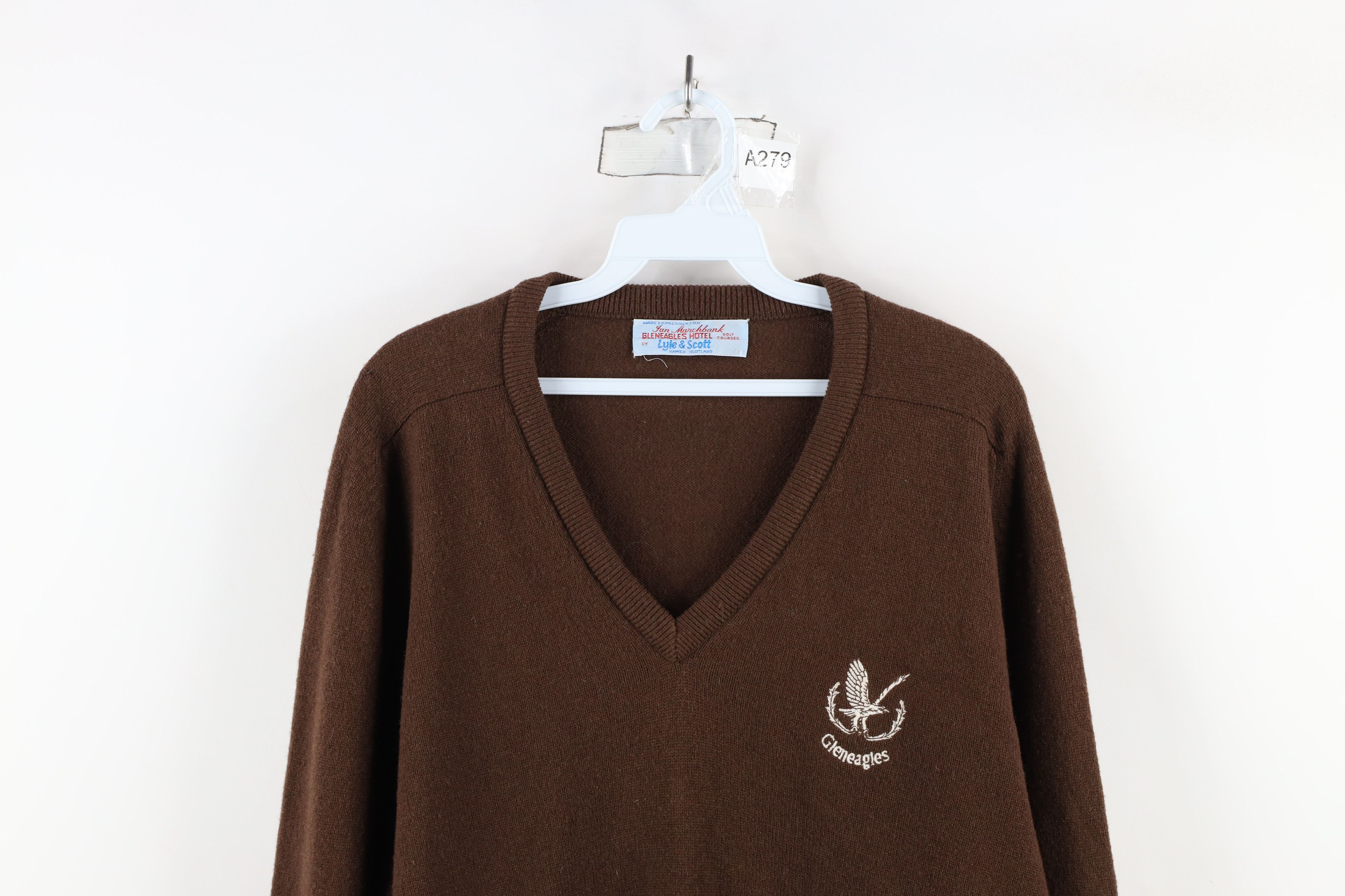 Vintage Vintage 70s Marchbank Gleneagles Wool Knit Sweater Brown Size US XL / EU 56 / 4 - 2 Thumbnail