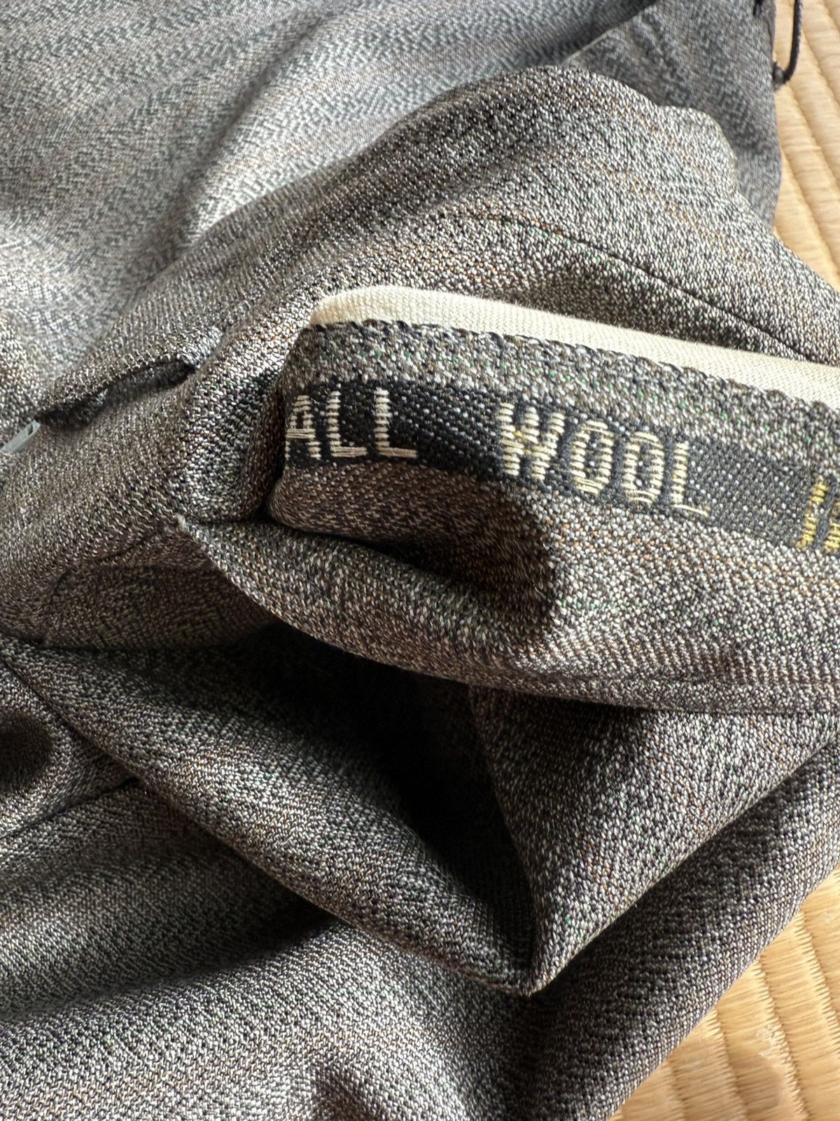 Other Autumn&Winter Vintage Japanese Blue Gray 3 Piece Wool Suit Size 36R - 12 Thumbnail