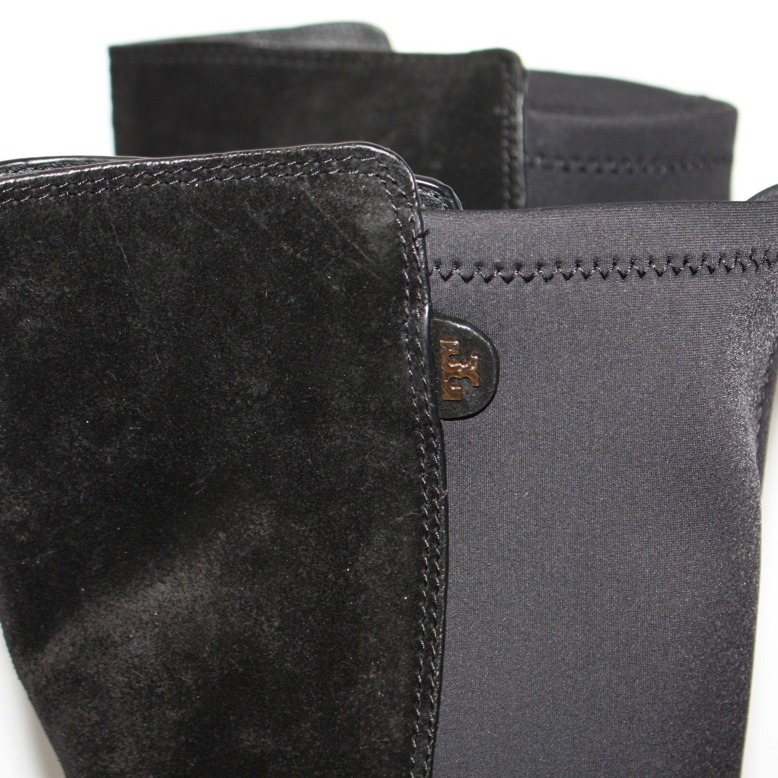 Tory Burch Selden Riding Boots in Black Suede and NEW MSRP $675 Size US 8 / IT 38 - 5 Thumbnail