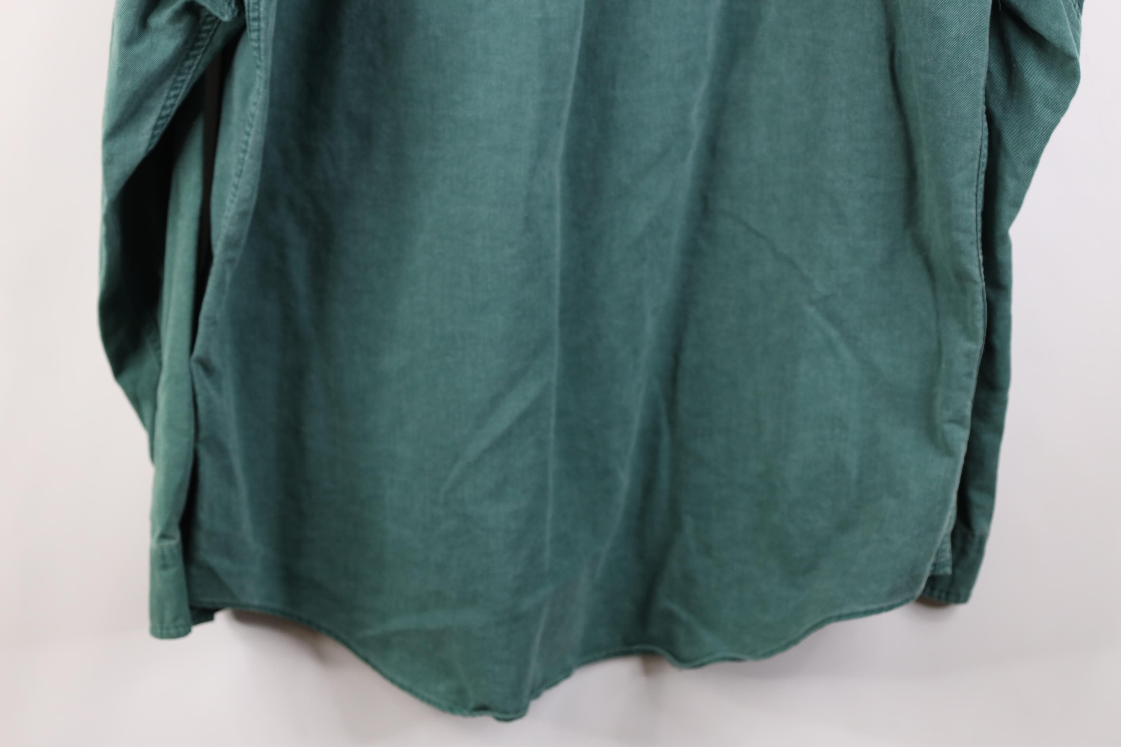Eddie Bauer Vintage 90s Eddie Bauer Collared Button Down Shirt Green Size US XL / EU 56 / 4 - 13 Thumbnail