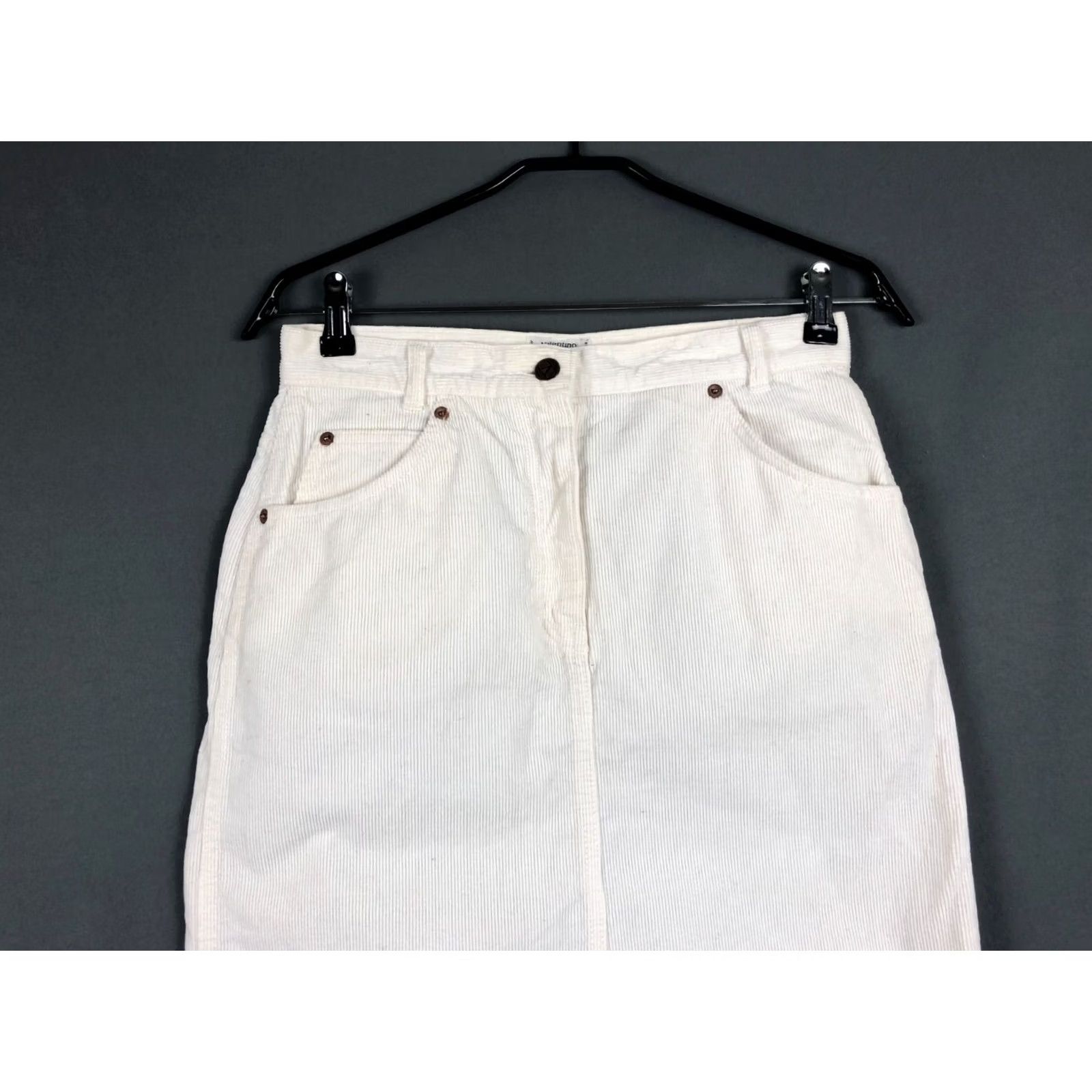 Valentino Valentino Skirt Womens 31 White Jeans Cotton Women Size Size 24" / US 00 / IT 34 - 5 Thumbnail