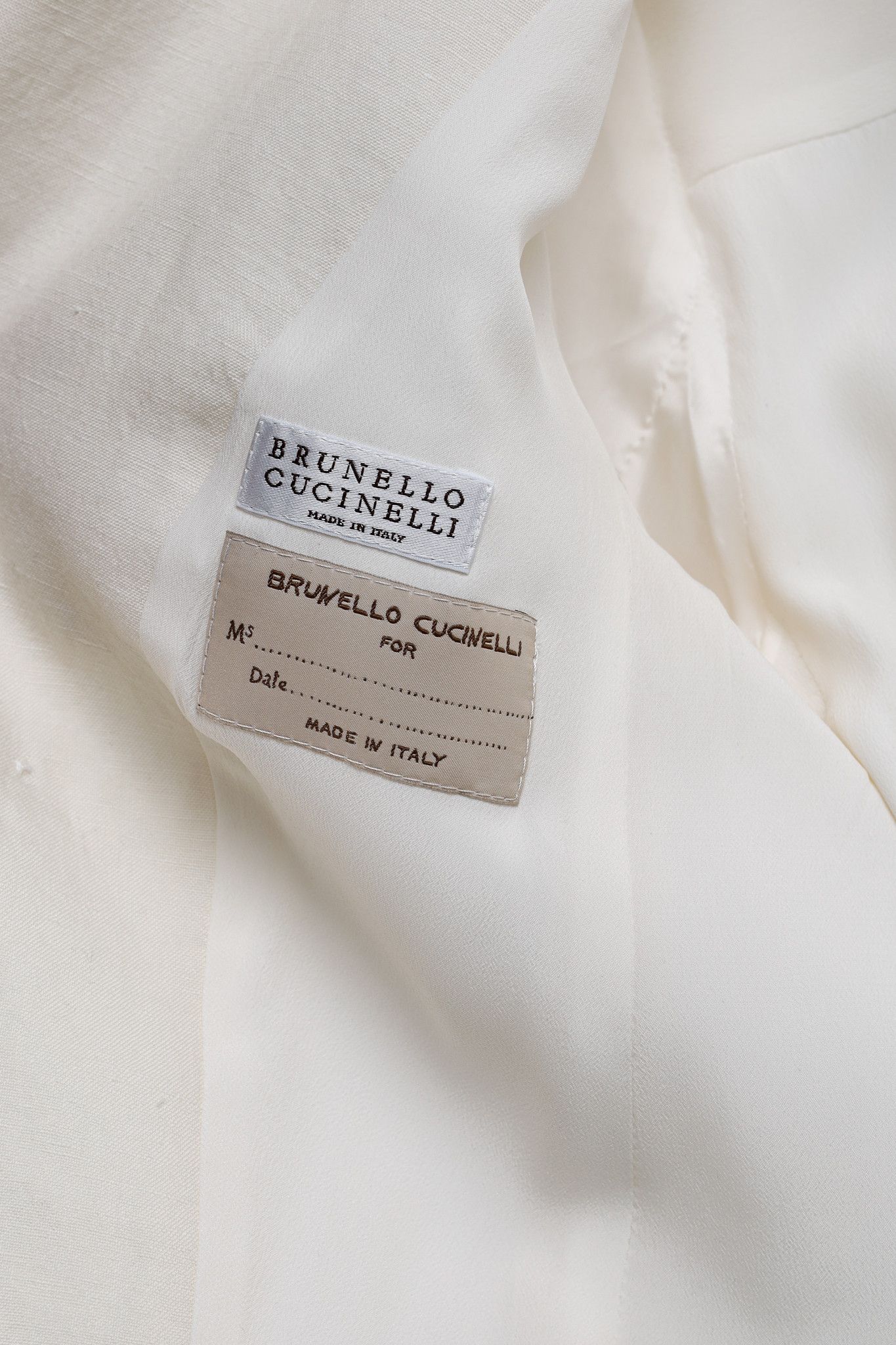 Brunello Cucinelli Brunello Cucinelli SS17 Linen Crystal Double-Breasted Blazer Size S / US 4 / IT 40 - 10 Thumbnail