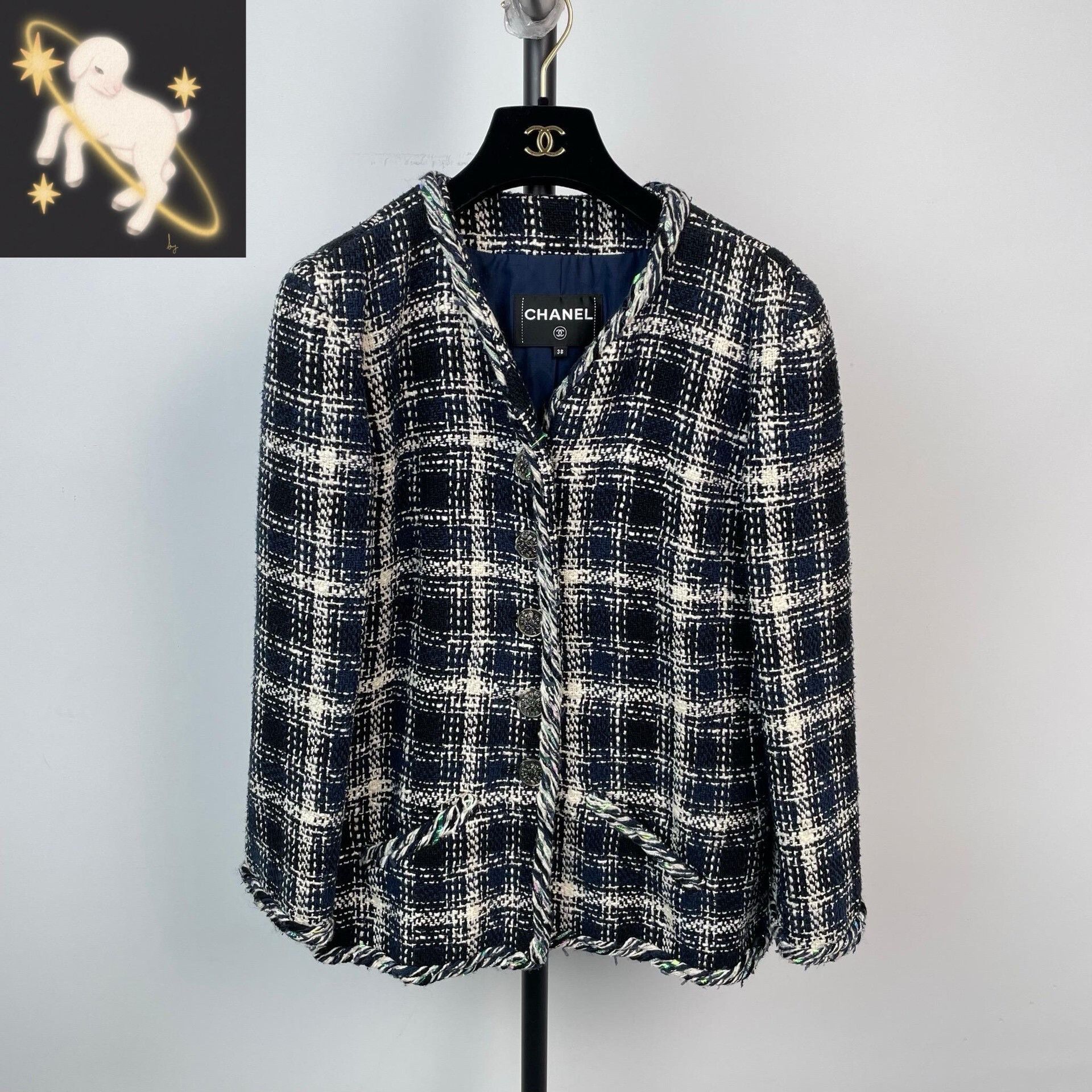 Chanel Chanel Laser Blue Jacket S Women Size S / US 4 / IT 40 - 1 Thumbnail