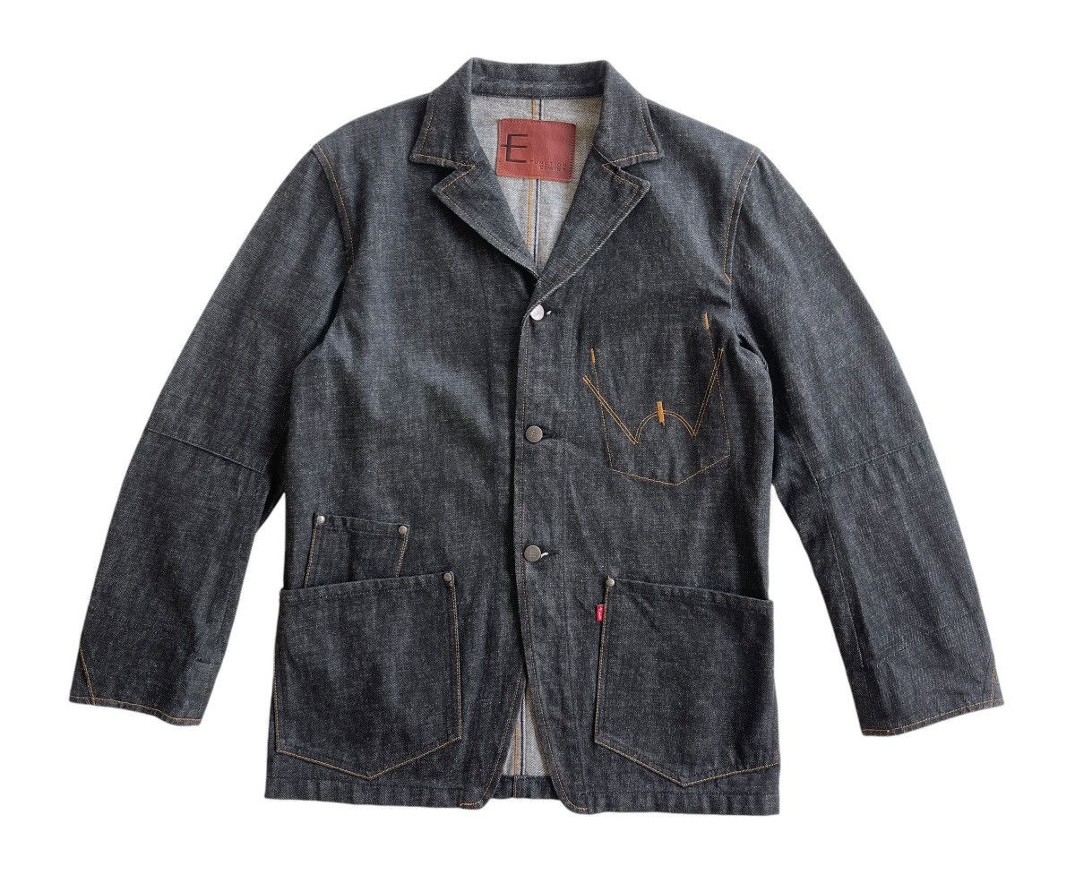 Japanese Brand Vintage Edwin Function Raw Denim Jacket Size US M / EU 48-50 / 2 - 5 Thumbnail